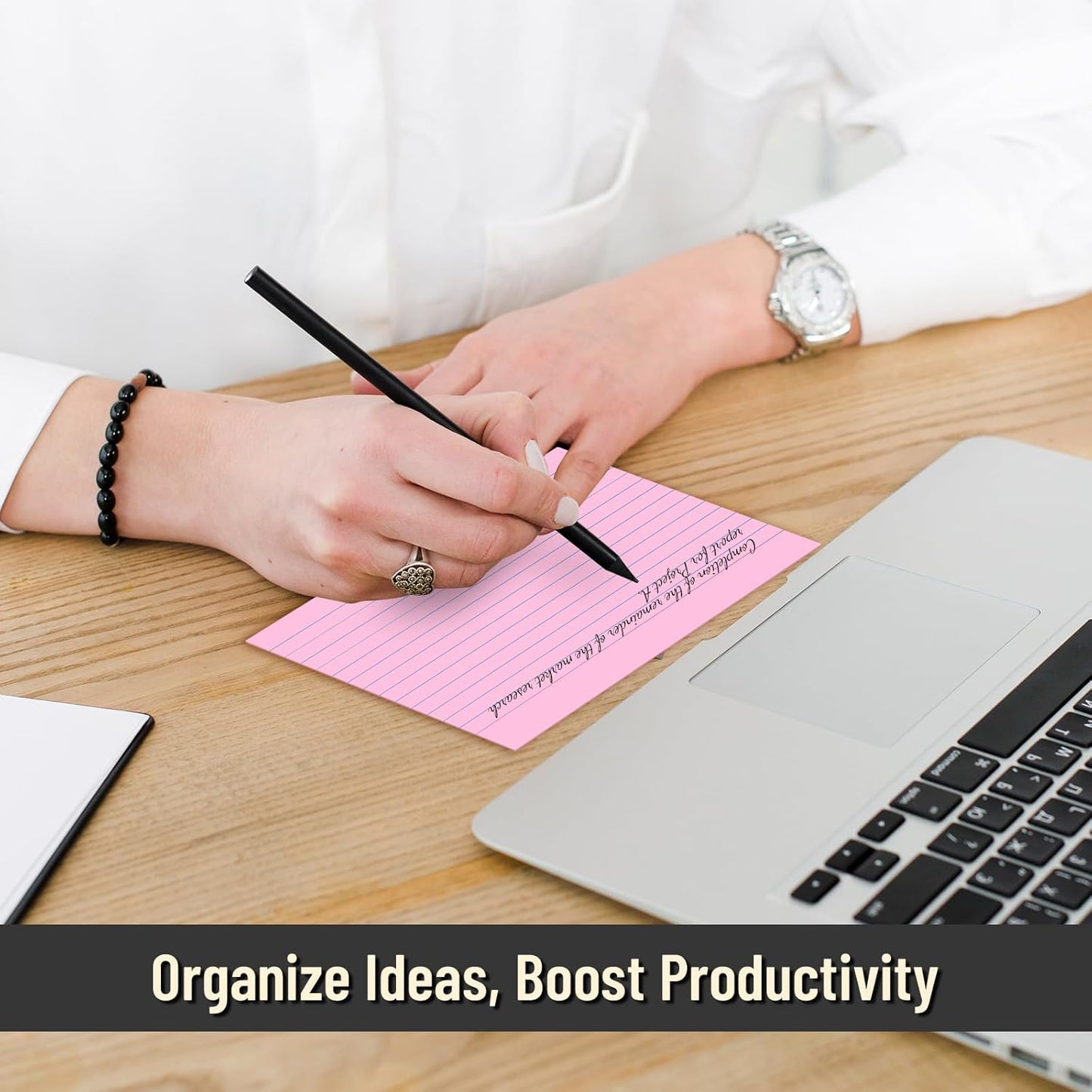 200 Pcs Index Cards 4 x 6 Inch Ruled Pink Index Cards, College Ruled Flash Cards for School, College, Office and Home Organization, Durable Study To Do List Note Cards with Ruled Lines, 5 Pack of 40