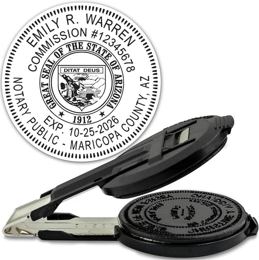 MaxMark Insert Only for Notary Seal Round Embosser for Arizona State