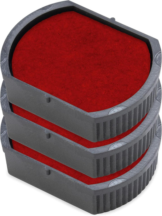 COLOP E/R17 Non-Toxic, Water Based Premium Replacement Pad for Printer R17 Stamp - Pack of 3 - Red