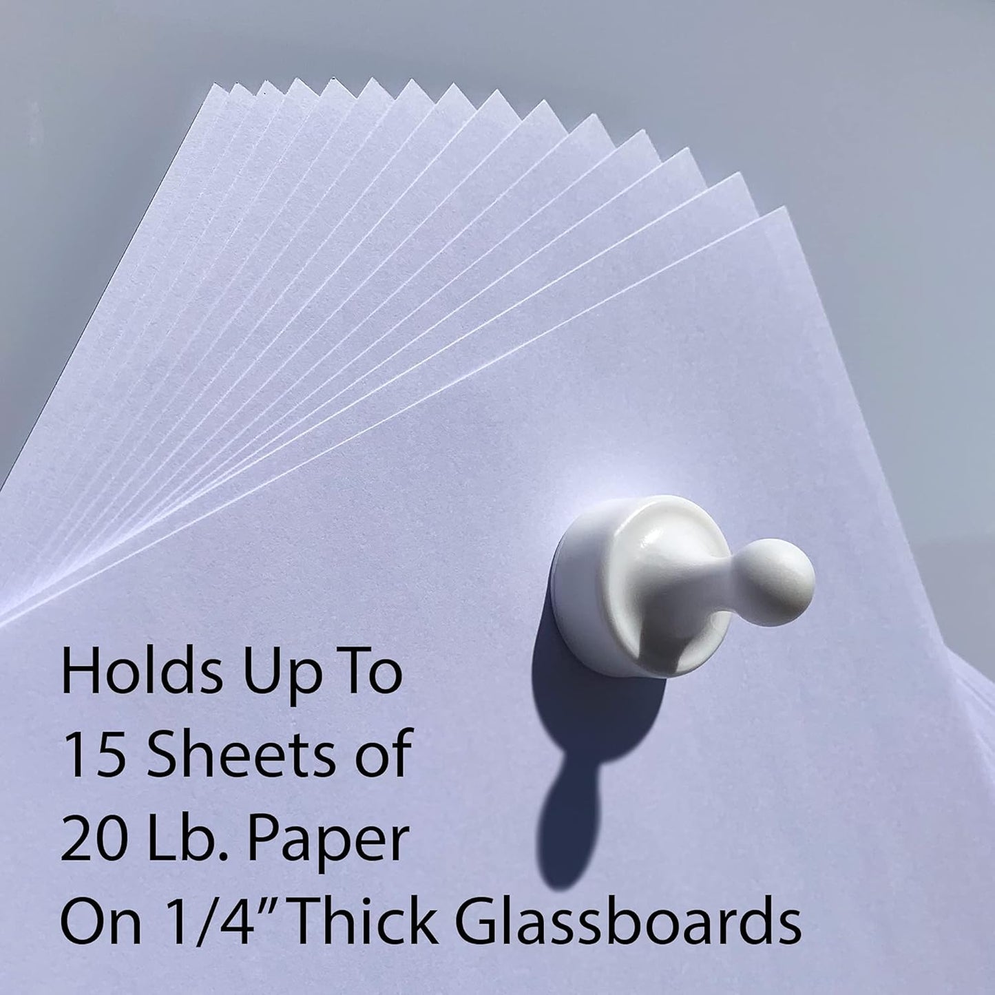 GLASSBOARD STUDIO Powerful Neodymium Magnets, Pawn-Shaped - Strong Fridge/Refrigerator and Whiteboard Magnet, Ideal for Office, Kitchen, Crafts - Rare Earth, Heavy Duty (8, Multi-Color)