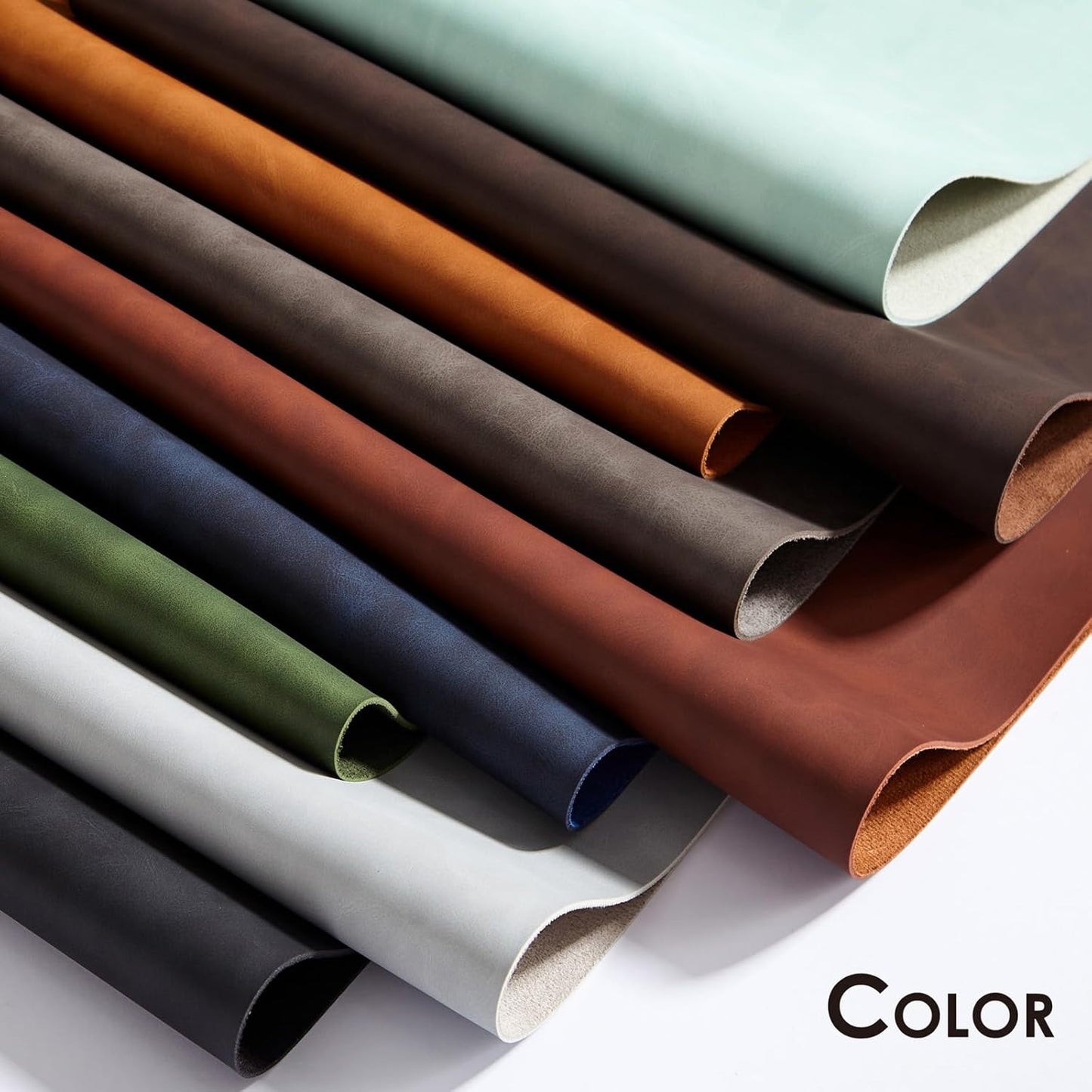 Distressed Leather Desk Mat - Non-Slip PU Desk Pad for Office and Home - Desk Organization and Accessories - Ideal for Large Mouse Pad and Desk Mats on Top of Desks(Espresso,27.6"x 13.8")