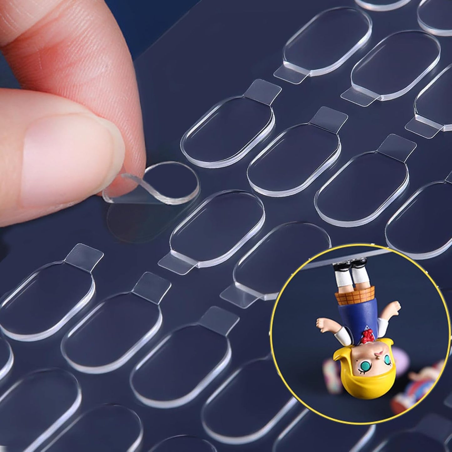 Adhesive Stick dots Two-Sided Sided Mounting Putty Stick Tack for Wall Hanging Crafts Balloons Festival Party Decorations,Clean Removable(100)