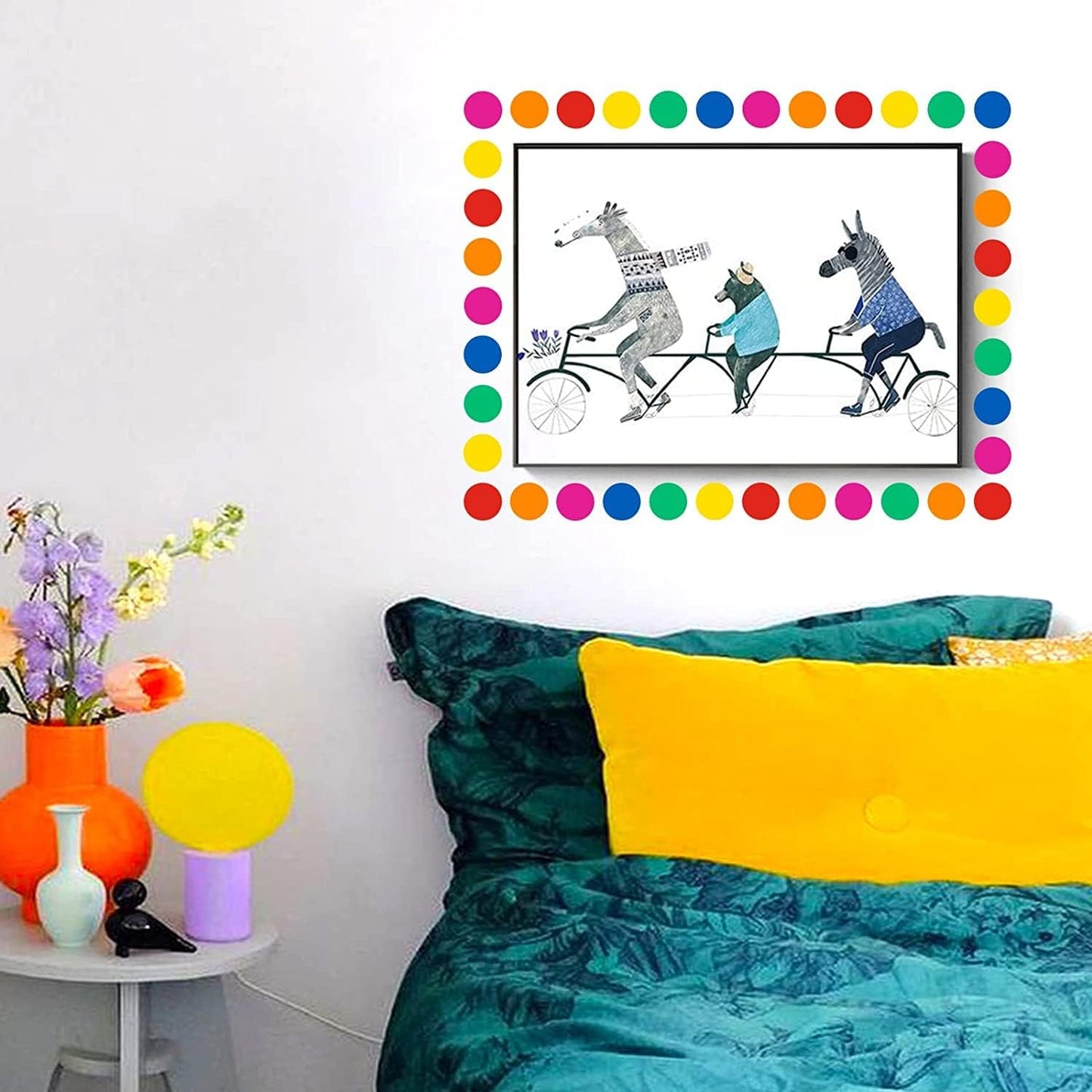 SHYGO® 1“ Pink Circle Dot Stickers Color Coding Labels, 1000PCS 2 Rolls