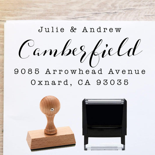 Return Address Stamp, Custom Address Stamp, Self Ink Return Address Stamp, Custom Rubber Stamp, Self Inking Stamp (Modern)