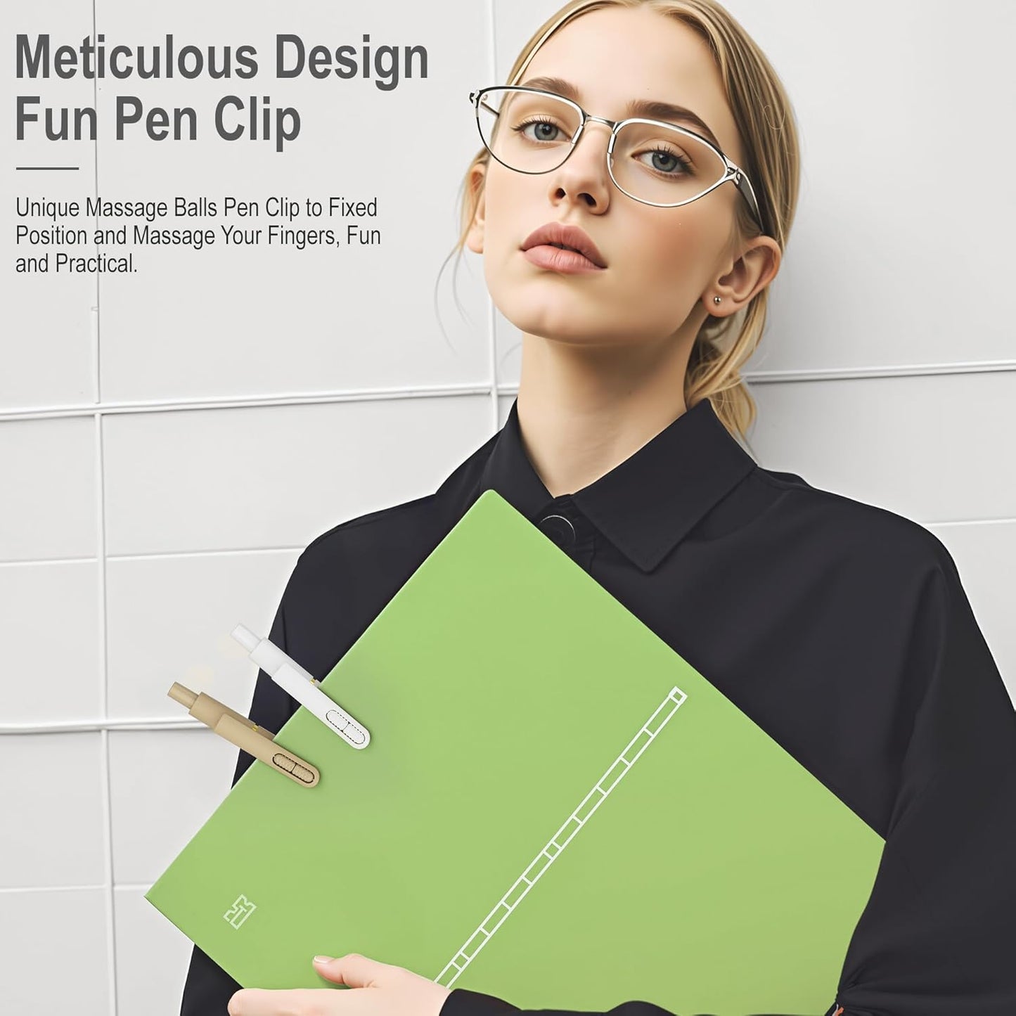 8Pcs Gel Pens with Black Ink, Fine Point Smooth Writing Pens, Quick-dry Gel Retractable Pens for Journaling Note Taking, Cute Office School Supplies for Adults Kids (0.7mm, Regular)