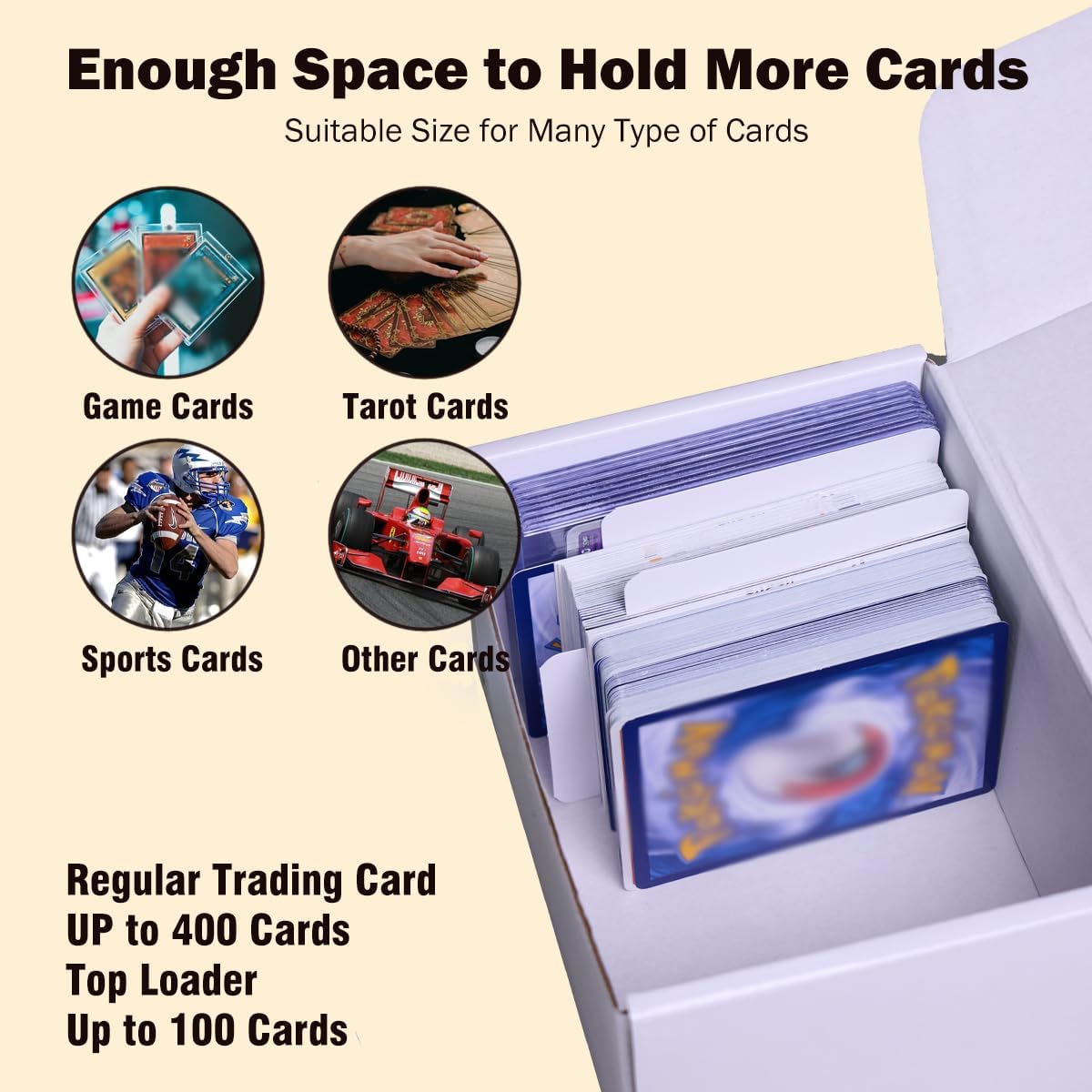 NUMINA 7 Pack 350 Small Card Storage Box, Heavy Duty Cardboard Game Card Organizer with Dividers for TCG, MTG, Sports & Trading Cards, Shipping Boxes for Collectors & Sellers