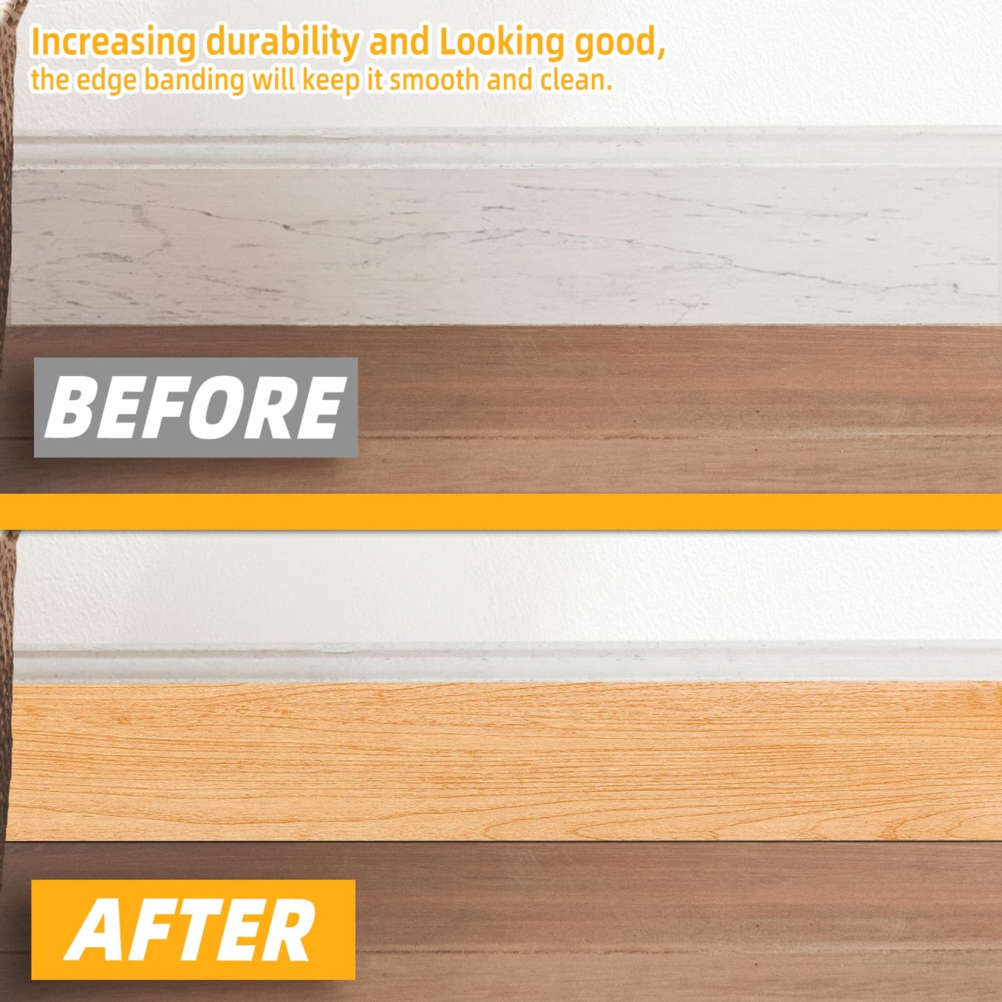 GSCIT Club Maple Wallpaper, 15.7 inch X 15ft Self Adhesive Wood Grain Repair Tape Patch for Tables, Chairs, Baseboards, Doors, Windows, Floors, Handicraft DIY.