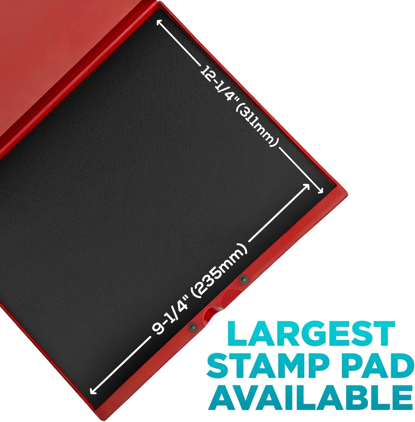 MaxMark Industrial Stamp Pad - Extra Large 9.25" x 12.25" Stamp Pad - Magenta Purple Ink