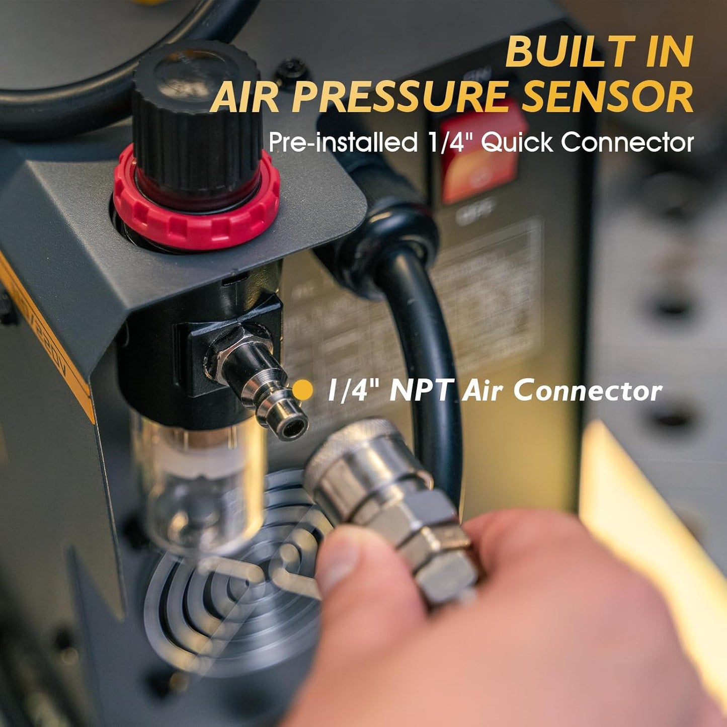 TOOLIOM 50A Non-Touch Pilot ARC Air Plasma Cutter Dual Voltage 110V/220V Metal Cutting Machine with Post/Flow Gas and 2T/4T, 1/2" Clean Cut