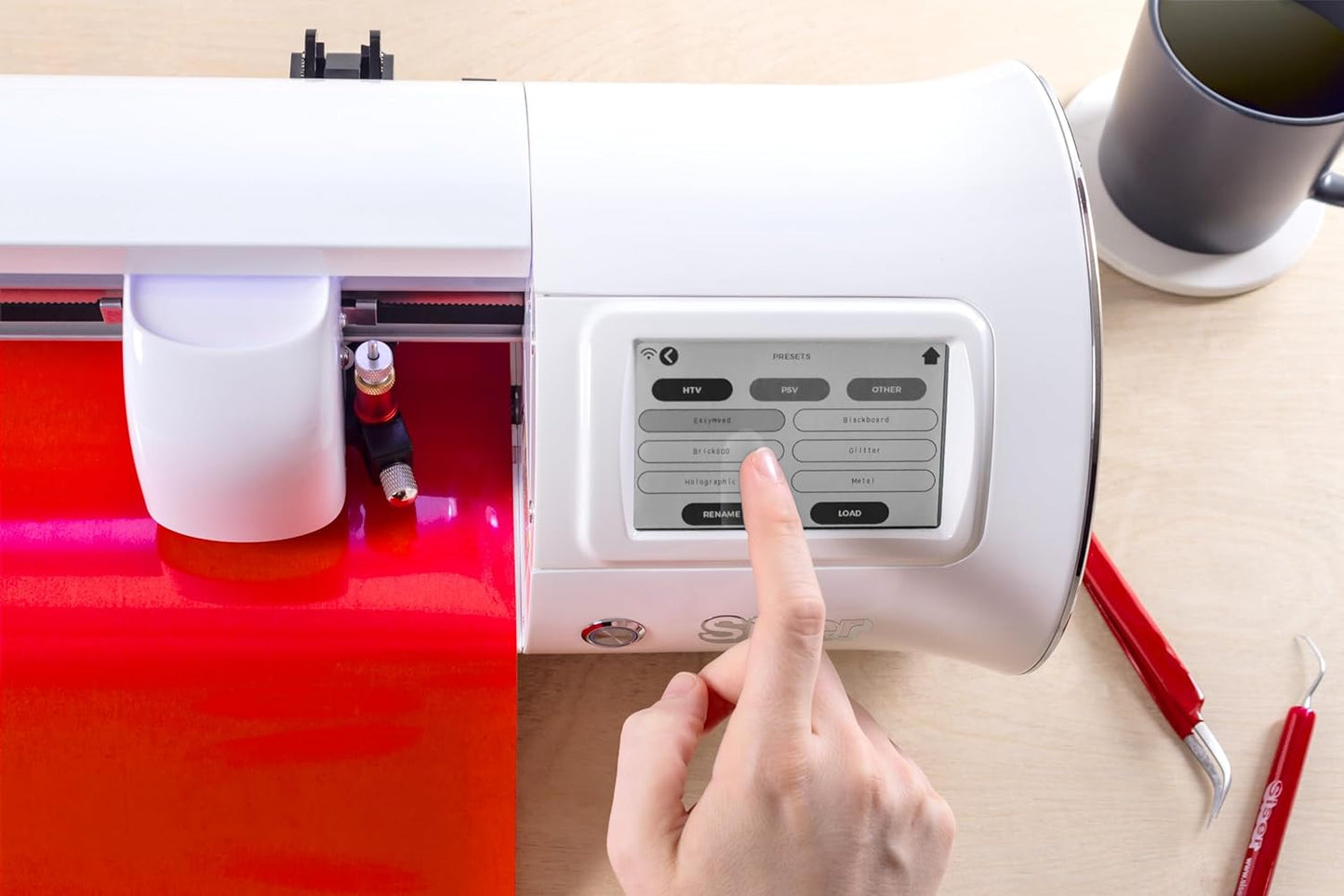 Siser Romeo Essential Bundle - 24" Professional Cutting Machine for Vinyl, Paper, and More – WiFi Compatible with Windows & Mac - Includes Leonardo Design Studio Software, Roll Holder Accessory