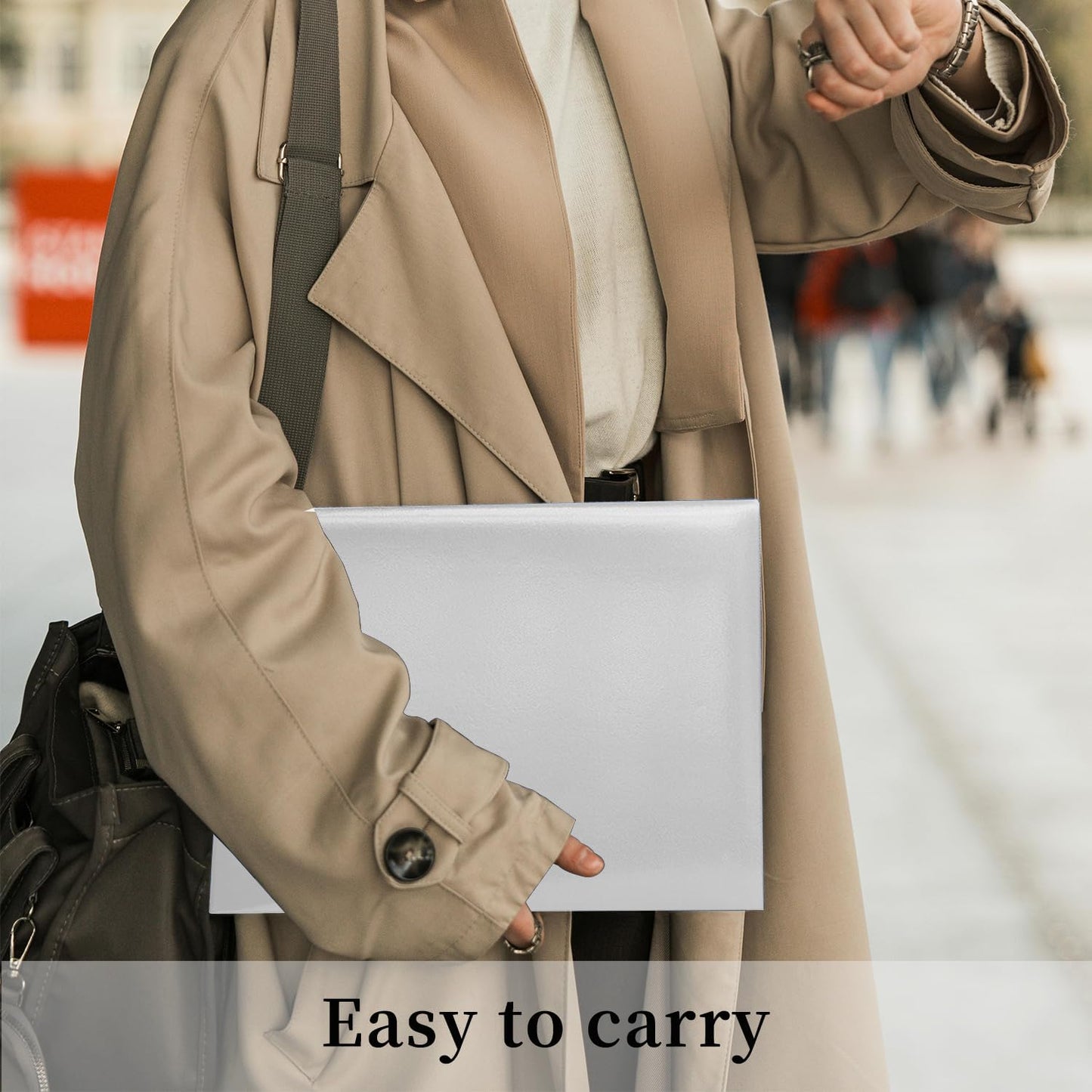 Certificate Holders 8.5"x11" Graduation Diploma Cover Document Leather Folders,White-100 Pack