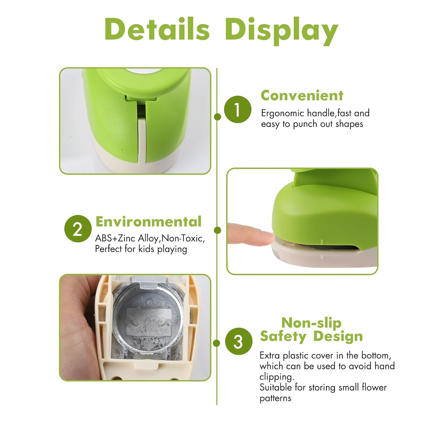 LOONENG 3/8 Inch Circle Hole Punch - Create Perfect Circles for Handmade Craft Projects - Ideas for Scrapbooking, Card Making, DIY Photo Albums, Gift Tags, Homemade Confetti