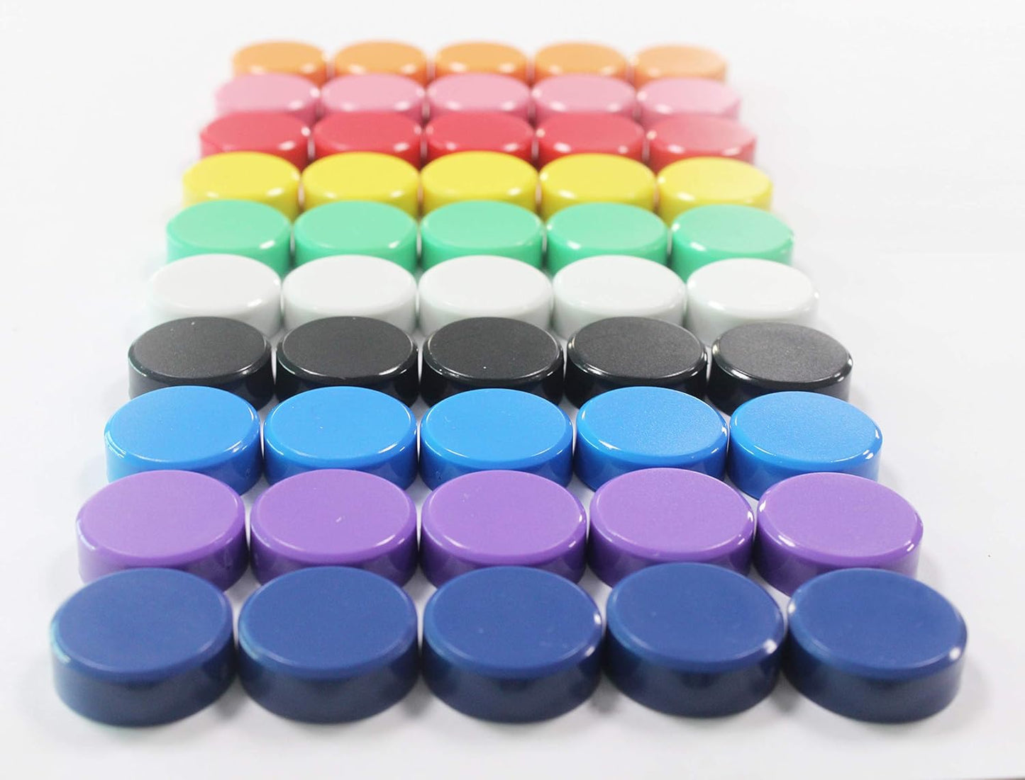 Qualsen Fridge Magnets, 100pcs Small Refrigerator Magnets for Whiteboard, Kids, Mini Cute Magnet for Locker, White Board, Kitchen, Office, Classroom (10 Colorful)