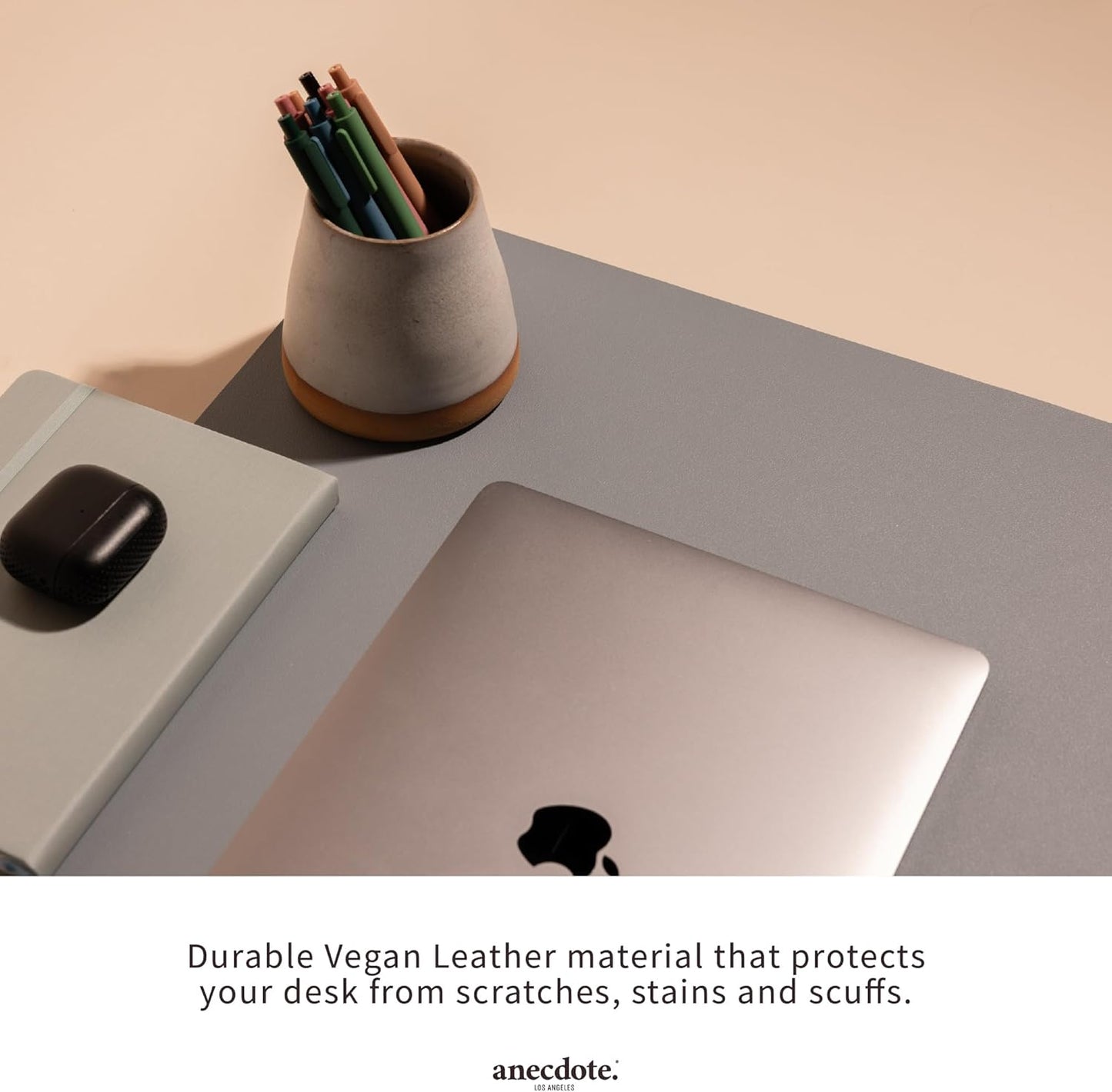 ANECDOTE Vegan Leather Desk Pad - 31.5"x17" Desk Mat for Your Office. This Quality Large Mouse Pad has Chic Elegance, Professional Look & Satisfying Touch - The Perfect Leather Mouse Pad for You!