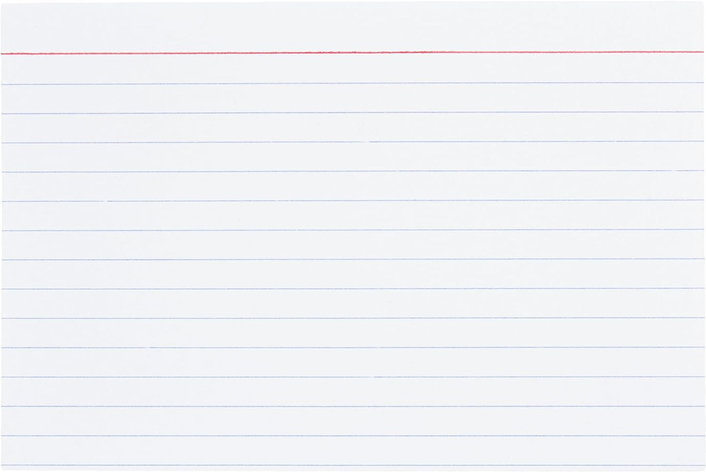 Amazon Basics Ruled Lined Index Note Cards, 500 Count, 5 Pack of 100, White, 4 in x 6 in