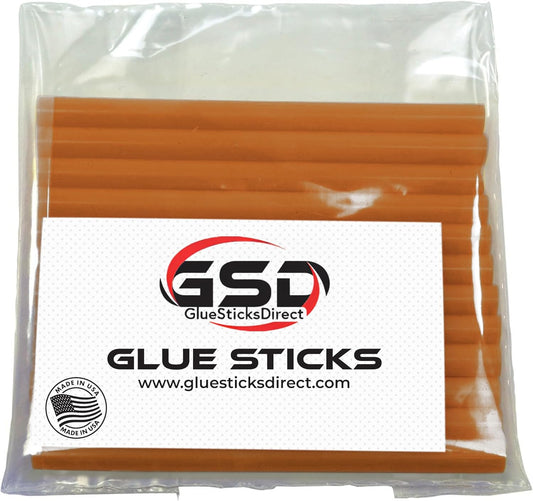 GlueSticksDirect Copper Metallic Colored Mini Glue Sticks for Hot, Cool and Dual Temp Glue Guns, 24 Sticks - 5/16" x 4"