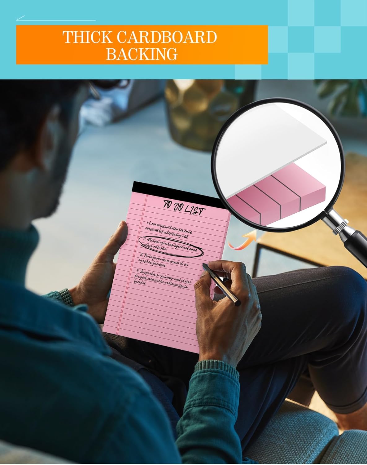 Legal Pads 5x8 Colored Note Pads 5x8, 12 Pack Small Legal Pads 5x8 College Ruled, Colored Notepads 5 x 8 Lined Paper Pads, Lined Notebook Paper 5 x 8 Pads, 30 Sheets/Pad