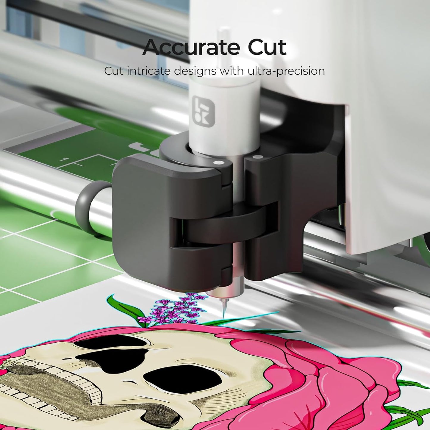 LOKLiK Cutting Machine 2 by HTVRONT - 5 in 1 Vinyl Cutter Machine with 5X Cutting Force, Cuts 100+ Materials, AI Painting, 13'' Smart Die Cutting Machine for All Crafts Cards 3D Arts Home Decor