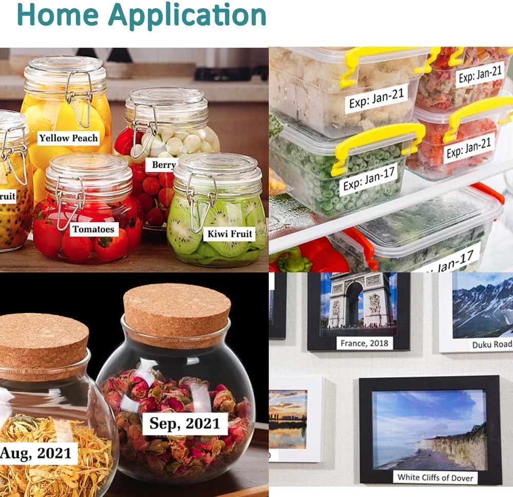 Hehua Tze Tz Tape 18mm 0.7 Laminated Tape Compatible for Brother TZe-241 TZe241 TZ241 TZ-241 Label Maker Tape 18mm 0.7 White for Ptouch PT-D400 PT-D600 PTD600vp, 3/4 inch Black on White, 10 Pack