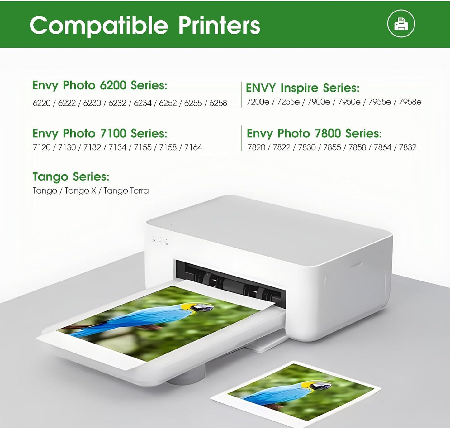 LLAOLLAO Remanufactured HP Ink 64 Replacement for HP 64XL Ink Cartridge Combo Pack Works with Envy Photo 7855 7858 7100 7155 Inspire 7255e 7200e 7900e 7958e Tango Printer (Black and Color)