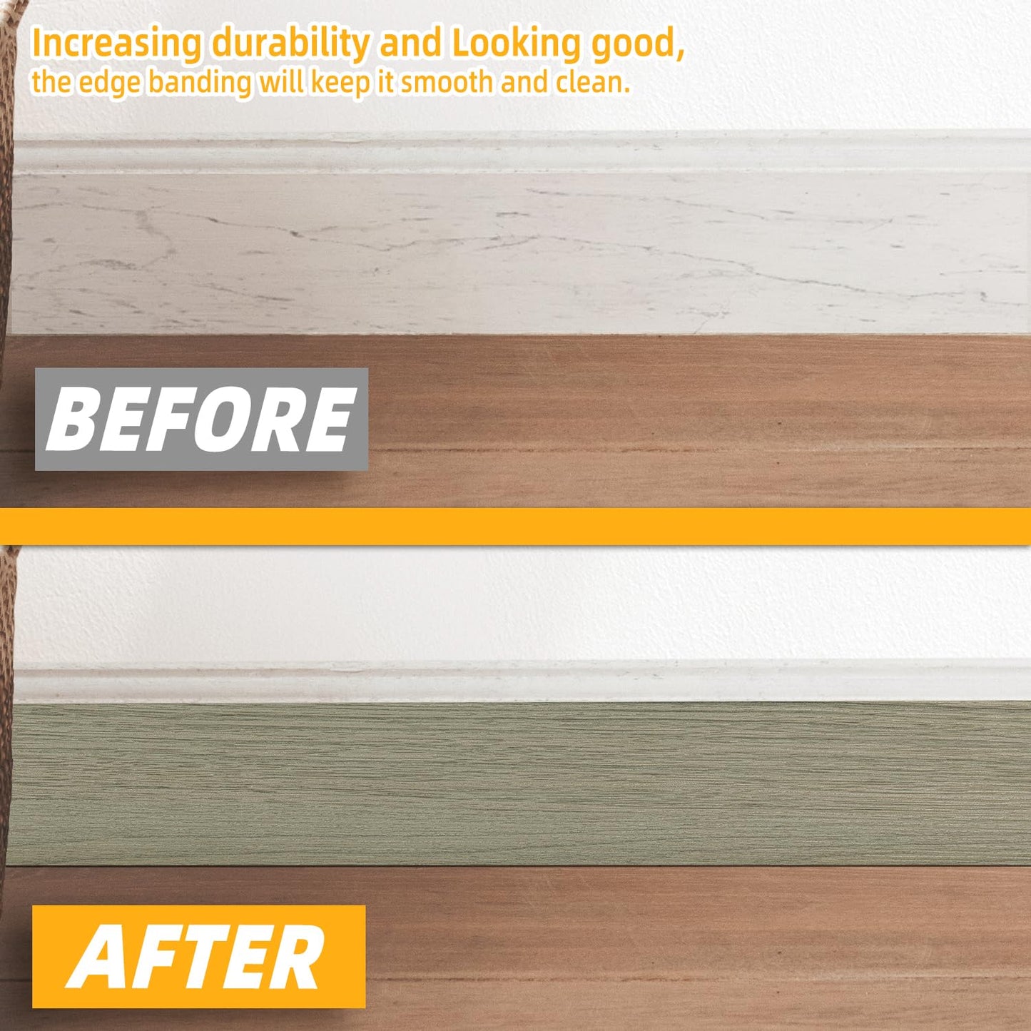 GSCIT Club Wood Grain Repair Tape, 15.7 inch X 15ft Self Adhesive Silver Walnut Grain Repair Patch for Tables, Chairs, Baseboards, Doors, Windows, Floors, Handicraft DIY.