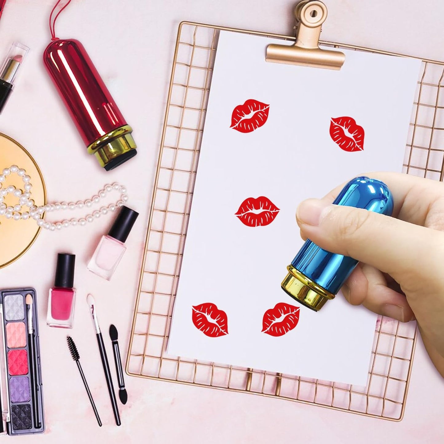 Custom Loyalty Card Stamp Personalized Self Inking Stamp for Business Stamp, Reward Stamp, Food Stamp， Small Round Rubber Stamp, Beauty Templates