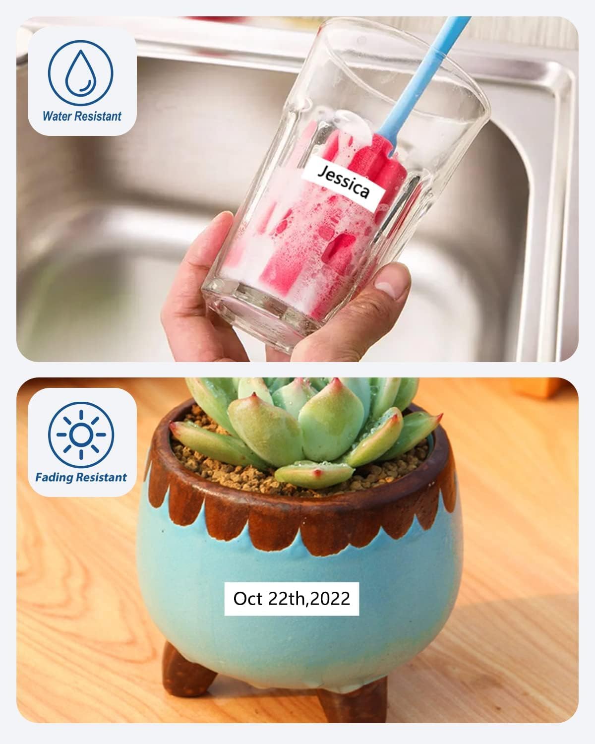 Tze TZ Tape 12mm 0.47 Laminated White Tape Compatible for Brother Label Maker Tape 12mm 1/2" Black on White Tape for Ptouch PT PTD200 PTD410 D210 D220 D610 P710BT PTH110, 4-Pack