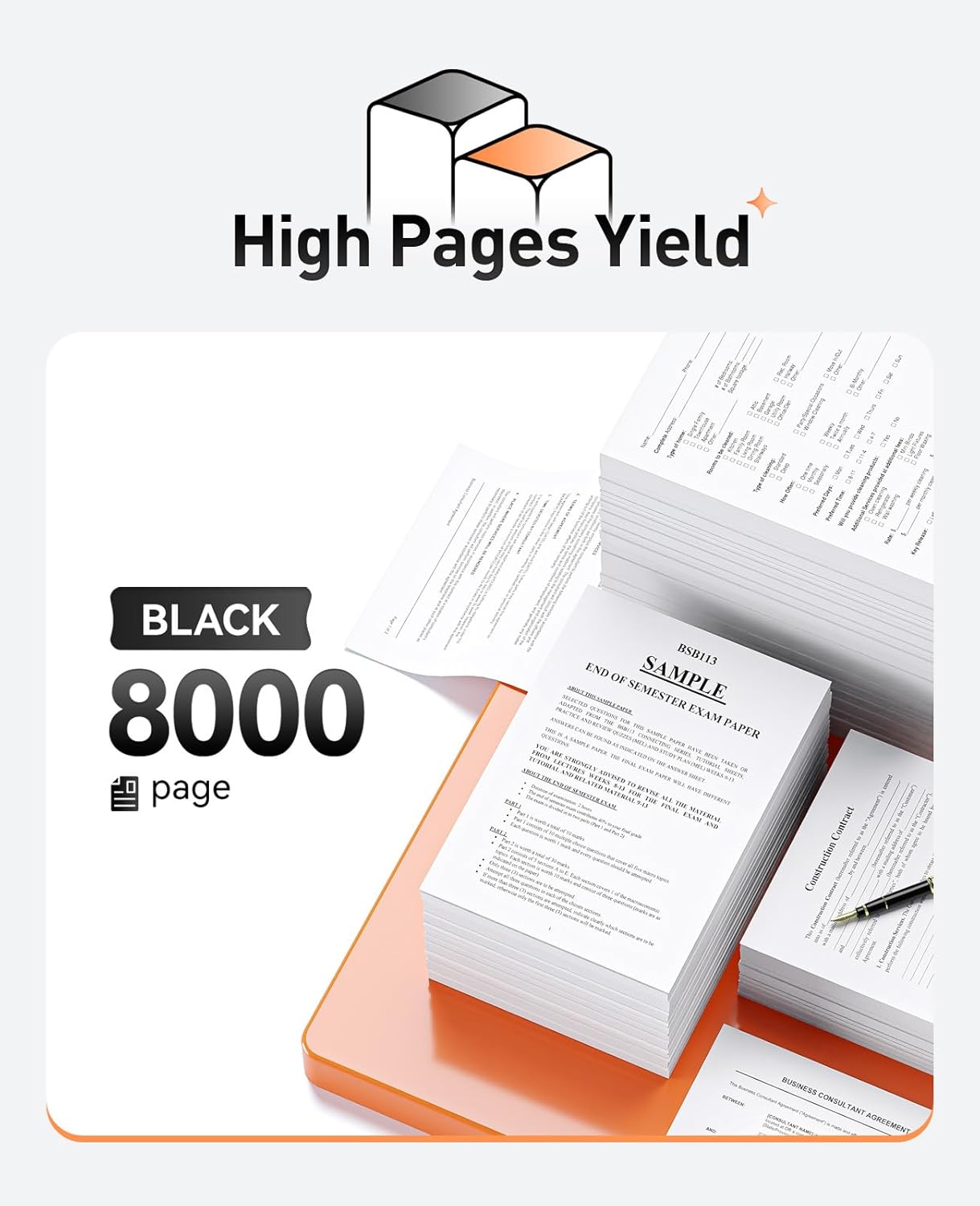 TN650 Toner Cartridge Black 2-Pack Compatible for Brother TN-650 TN620 TN-620 HL-5370DW HL-5340D DCP-8060 DCP-8065DN 8085DN 8080DN HL-5240 5340D 5350DN 5370DW 5250DN MFC-8660DN 8480DN 8680DN Printer