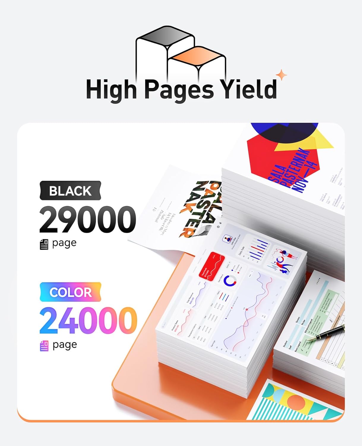 W9150MC W9151MC W9153MC W9152MC Toner Cartridge Set 4-Pack High Yield with Chip Replacement Compatible with HP Color Managed MFP E78625dn E78630dn E78635dn Printer Ink Copier Black Cyan Magenta Yellow