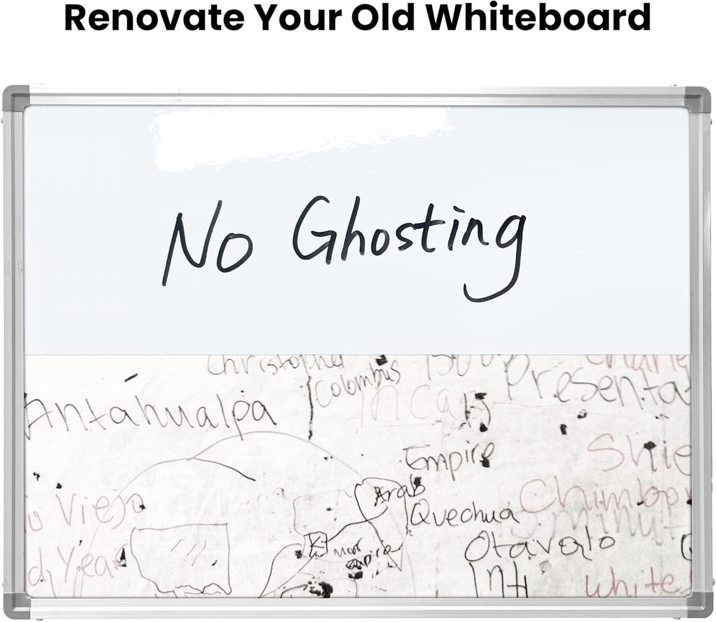 T&W SAME FILM White Board Dry Erase-Whiteboard Wall Sticker Roll 17.3''X78.7''-Self Adhesive Dry Erase Paper for Desk/Glass/Fridge/Office/Door/Classroom/Kids/Adults-3 Markers-White