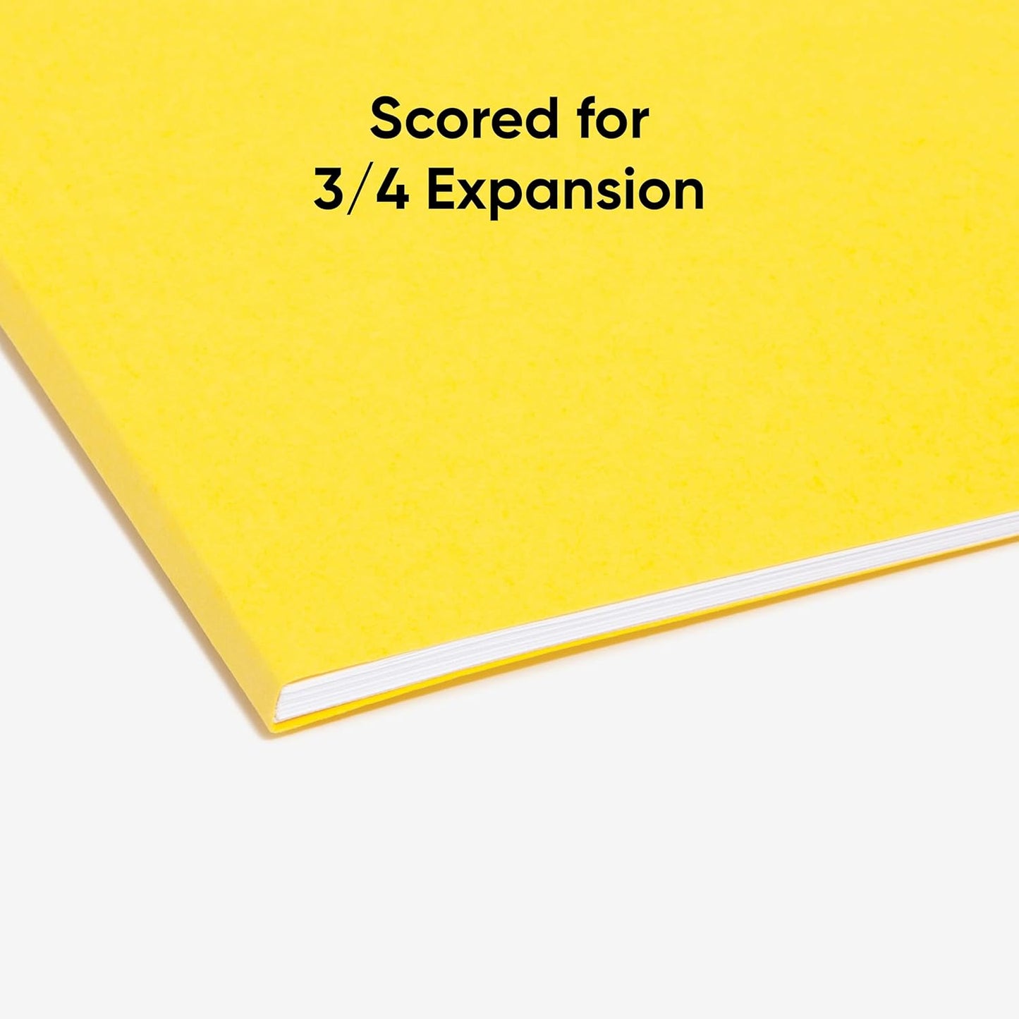 Smead Standard Hanging File Folders, 25 Count, Yellow, 1/5-Cut Adjustable Tabs, Letter Size (64069)