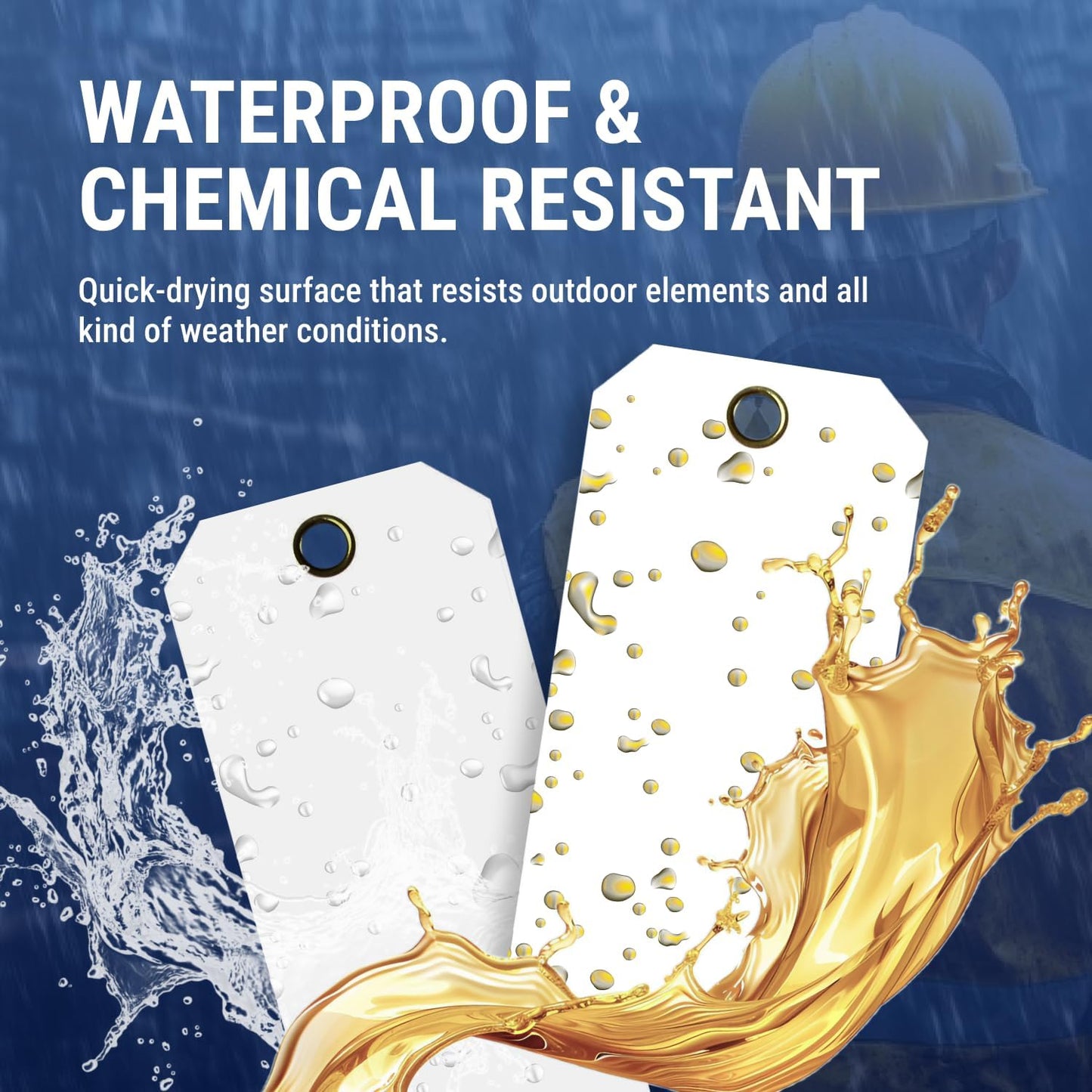 Tags 4 Less 15 Mil Waterproof Plastic Tags, Pack of 100 – 4” x 8” Heavy Duty Plastic Tags for Labeling, Outdoor Tagging, Equipment Labeling, Luggage, Valves & More (Fluorescent Orange/Red)