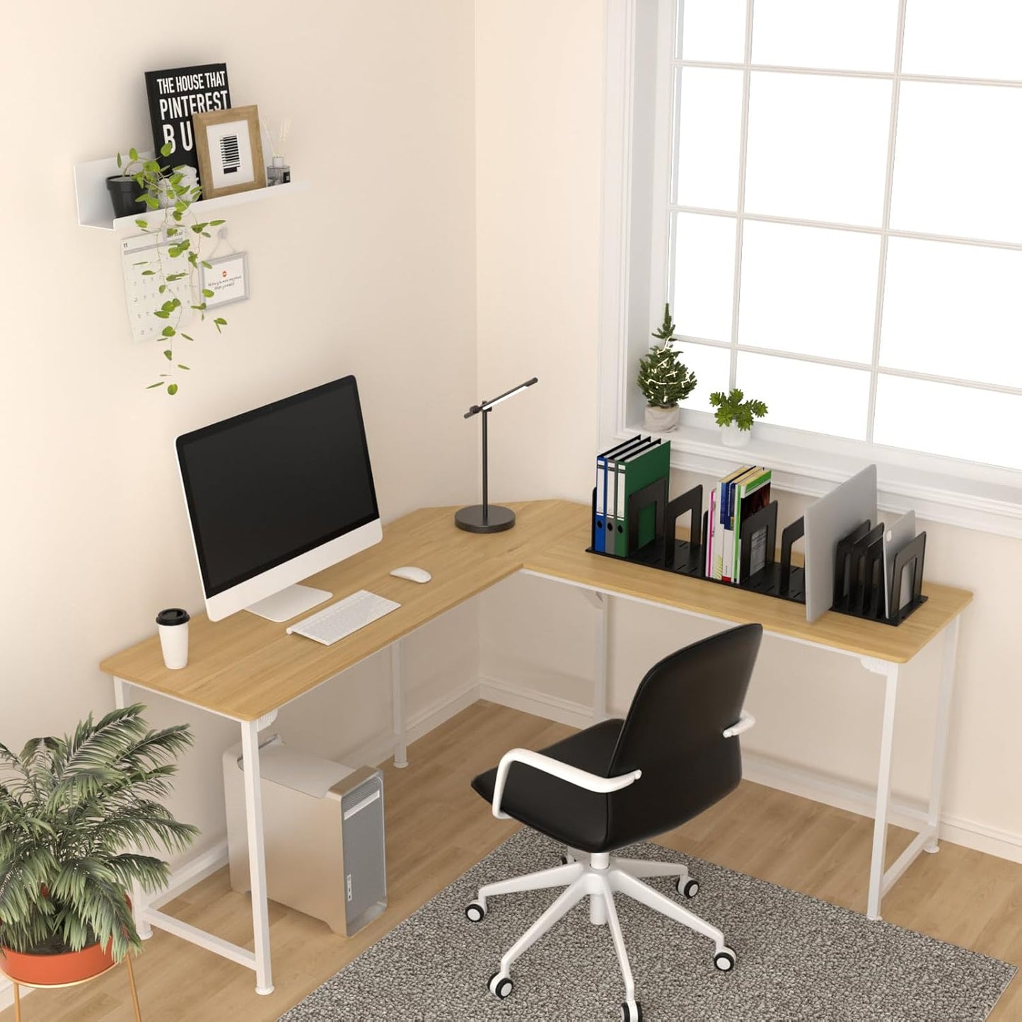 6 Pieces Upright Boards, Accessory Parts of Expandable File Folder Holder, White