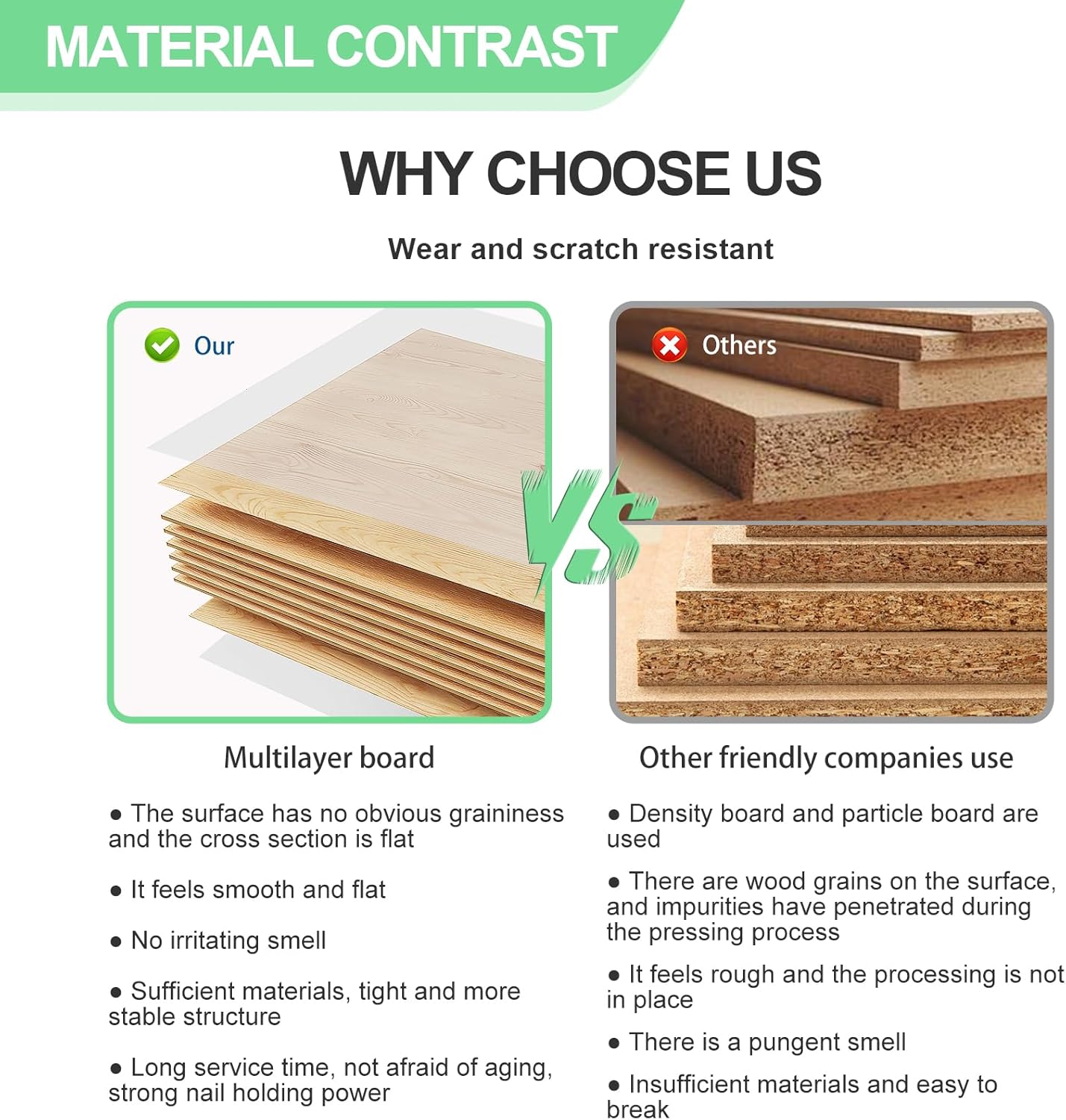 Modern Reception Desk with Counter and Drawer Office Front Desk with Cabinet Wooden Commercial Reception Table Checkout Counter for Retail Salon Lobby Black and Wood Right 71inch/180cm