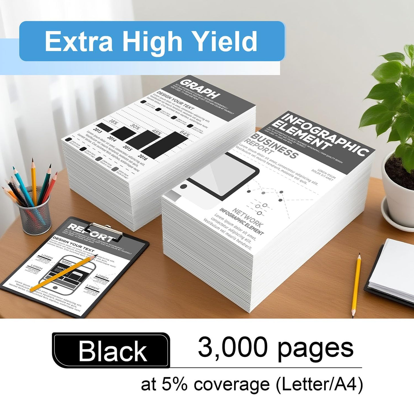 TN229XL Black Toner Cartridge(with Chip) Compatible TN229XL TN229 tn229xlbk tn229bk to Use with MFC-L3780CDW HL-L3280CDW MFC-L3720CDW HL-L3220CDW HL-L3300CDW Printer (2 Pack, Black)