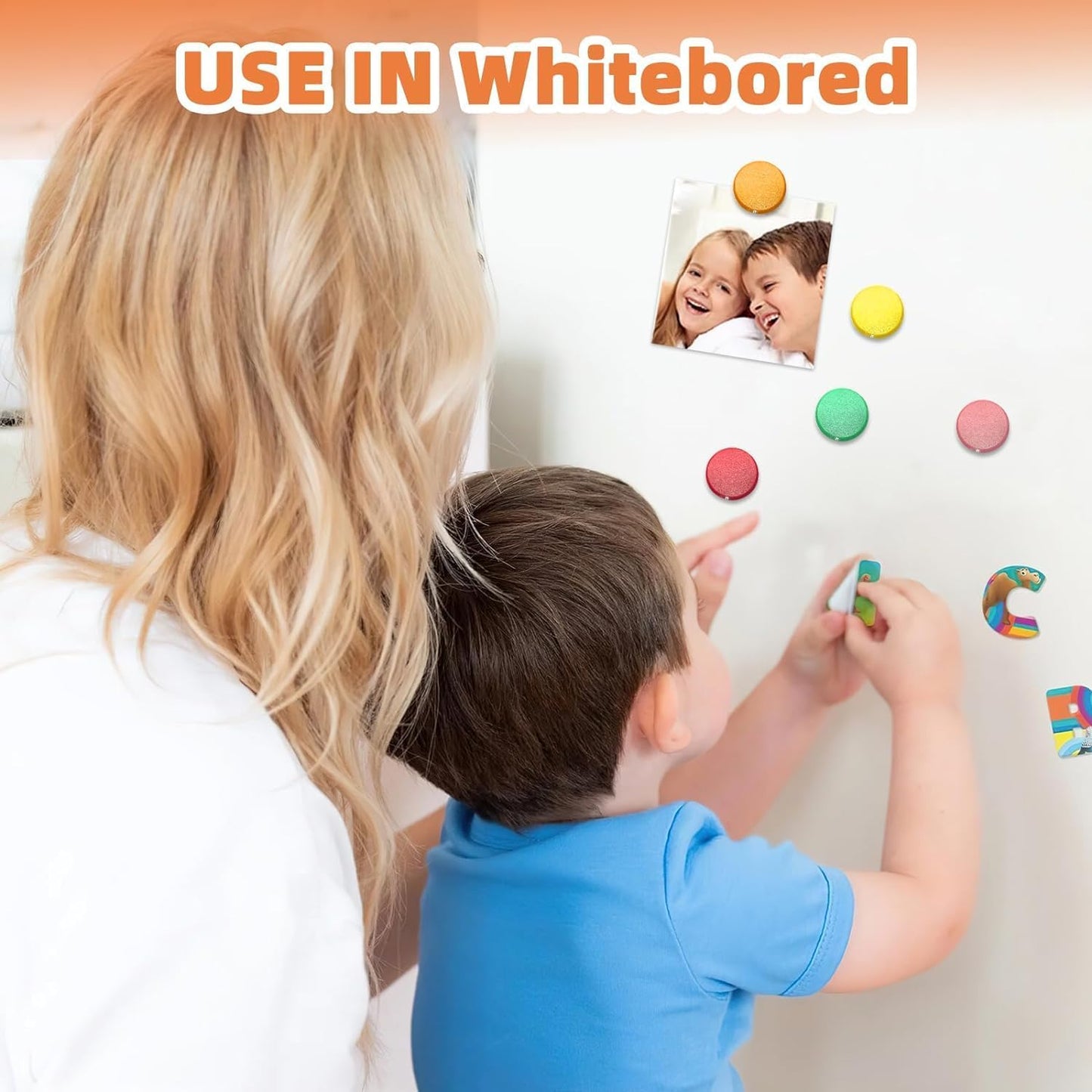 Qualsen Fridge Magnets, 20pcs Mini Cute Magnets for Fridge, Whiteboard, Locker, Kitchen, Office (Pink Tones)