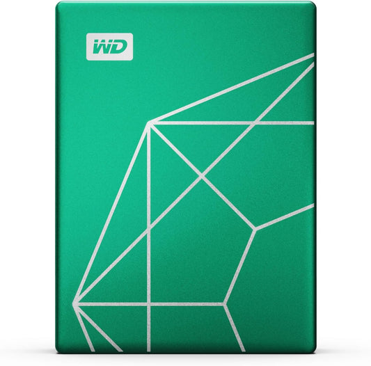 WD 2TB My Passport Ultra Portable Hard Drive HDD, 20th Anniversary Emerald Drive, USB-C, with Backup Software and Password Protection - WDBJXT0020BGN-WESN