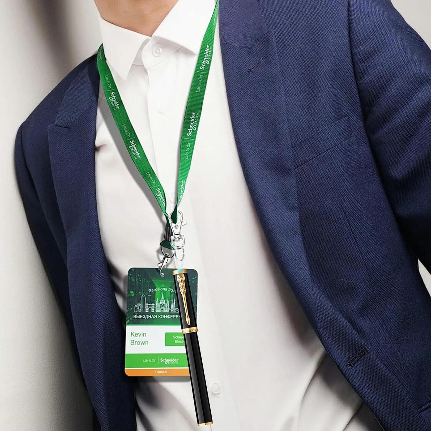 Pen Holder for Lanyard, Retractable Badge Reel Accessories, Colorful Silicone Clips with Lobster Clasps, Mini Pen Clips for Badge Mini Sharpie, Nurse Teacher Student for Daily Use (10 Pack)