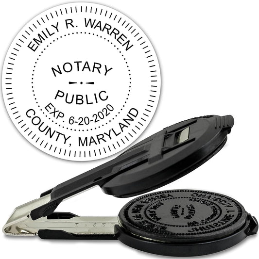 MaxMark Insert only for Notary Seal Round Embosser for Maryland State