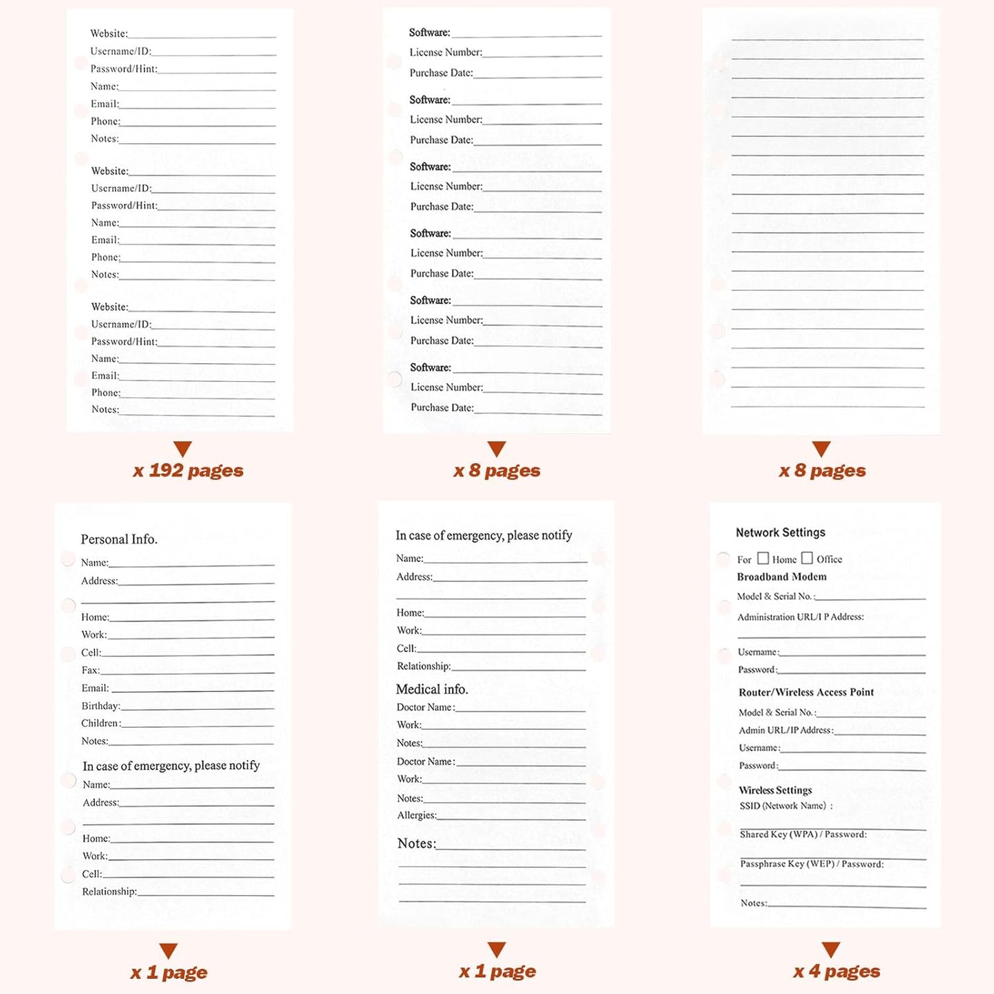 BTSFTOGET Small Password Book with Alphabetical tabs. 316 Pages Lockable Password Keeper Journal Notebook for Computer & Website Logins, Brown Leatherette Hardcover, 7.5in x 5.5in