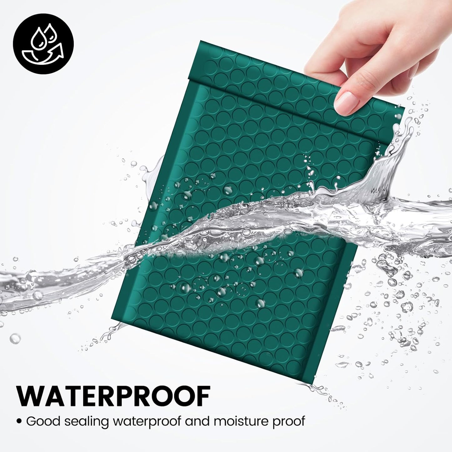 Fuxury Bubble Mailers 4x8" 800 Pack Forest Green Bubble Mailer Bulk Usable Size 4x7" Padded Envelopes Waterproof Shipping Envelopes Padded Mailers for Small Business Mailing #000