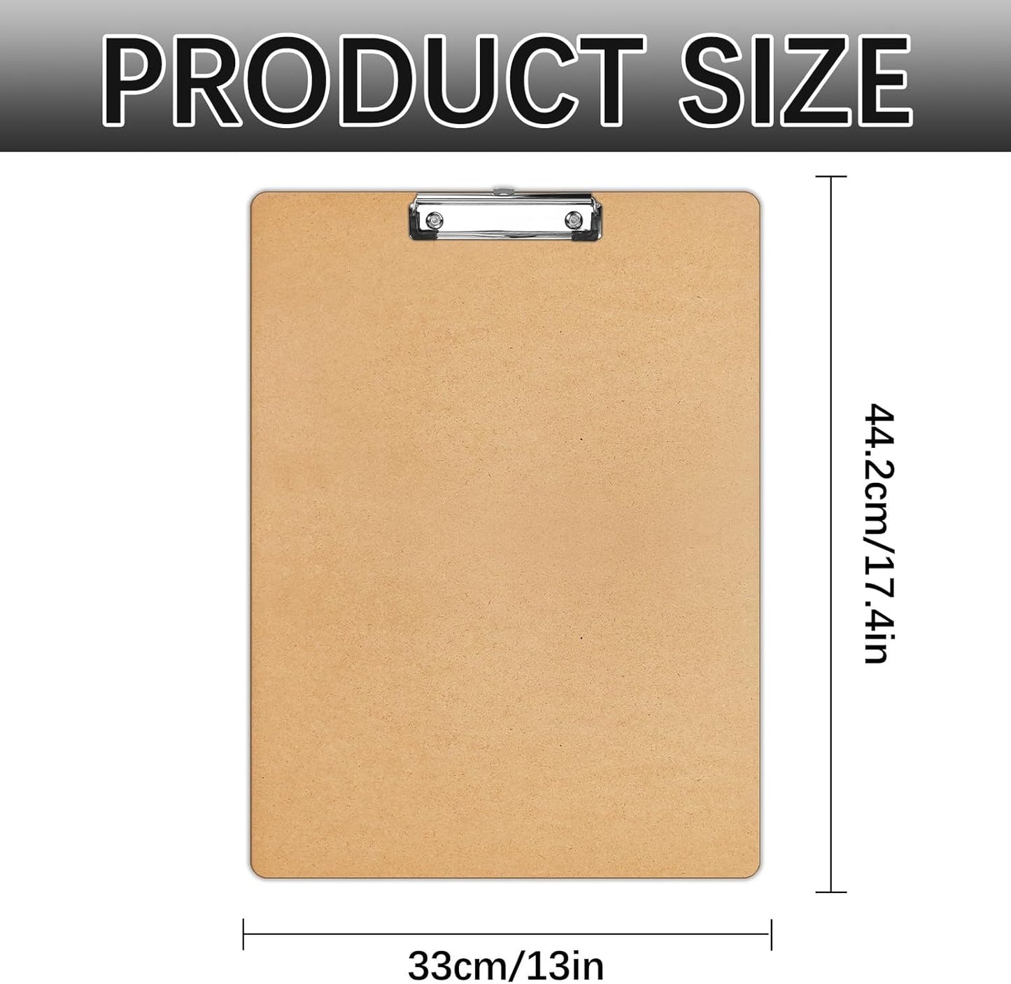 4 PCS Extra Large 11x17 clipboard, Wood Cleats with Low Profile Clips for Drawing, Sketching, and Art Boards, Horizontal Wood Lapping, Landscape Layout (3mm Thickness (4 Pack11x17 Long clipboard)