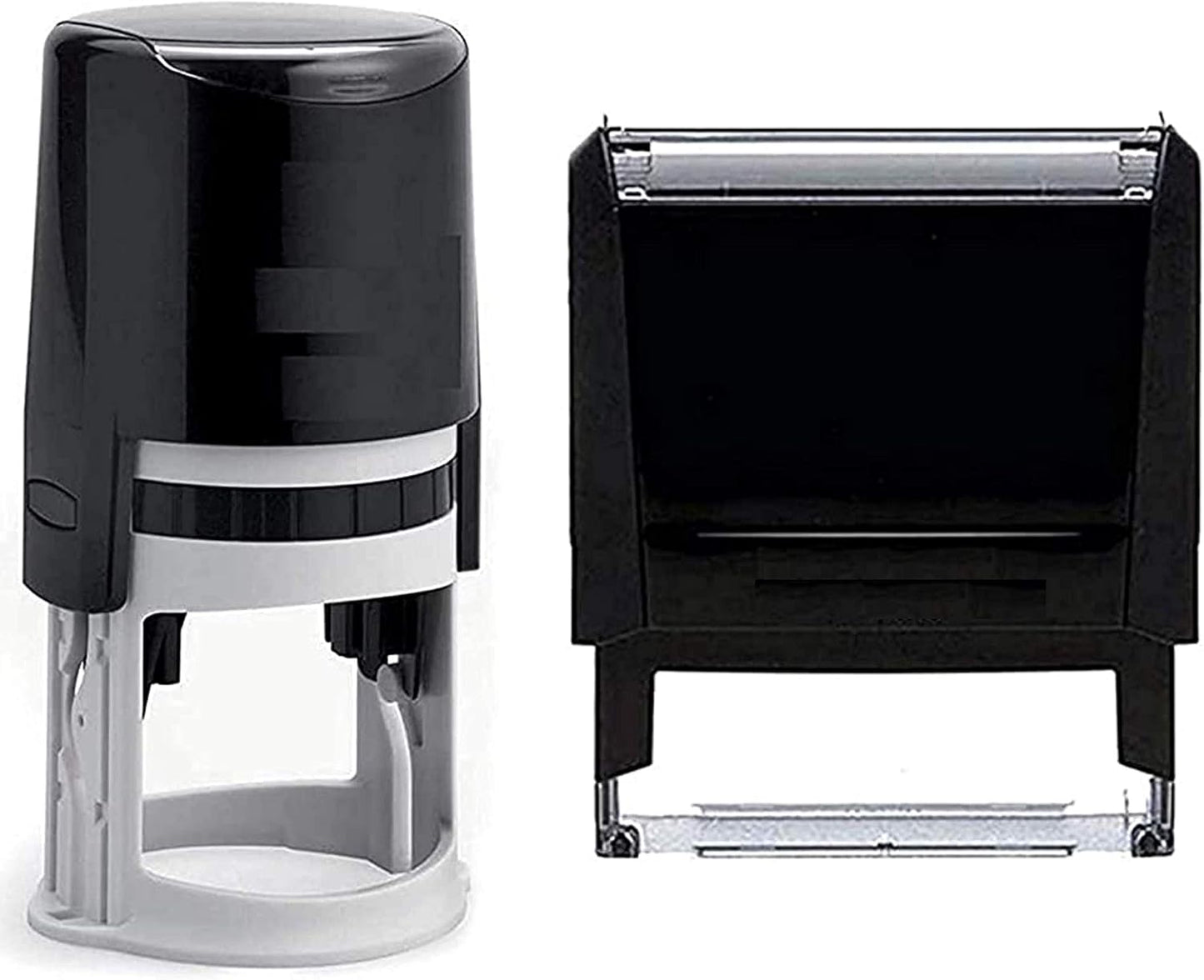 Custom Logo Stamp - Personalized Business Image Stamper 7/8" x 2-3/8" (Black)