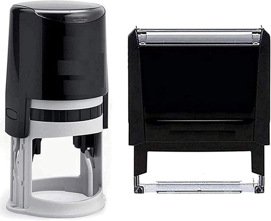 Custom Logo Stamp - Personalized Business Image Stamper 7/8" x 2-3/8" (Black)