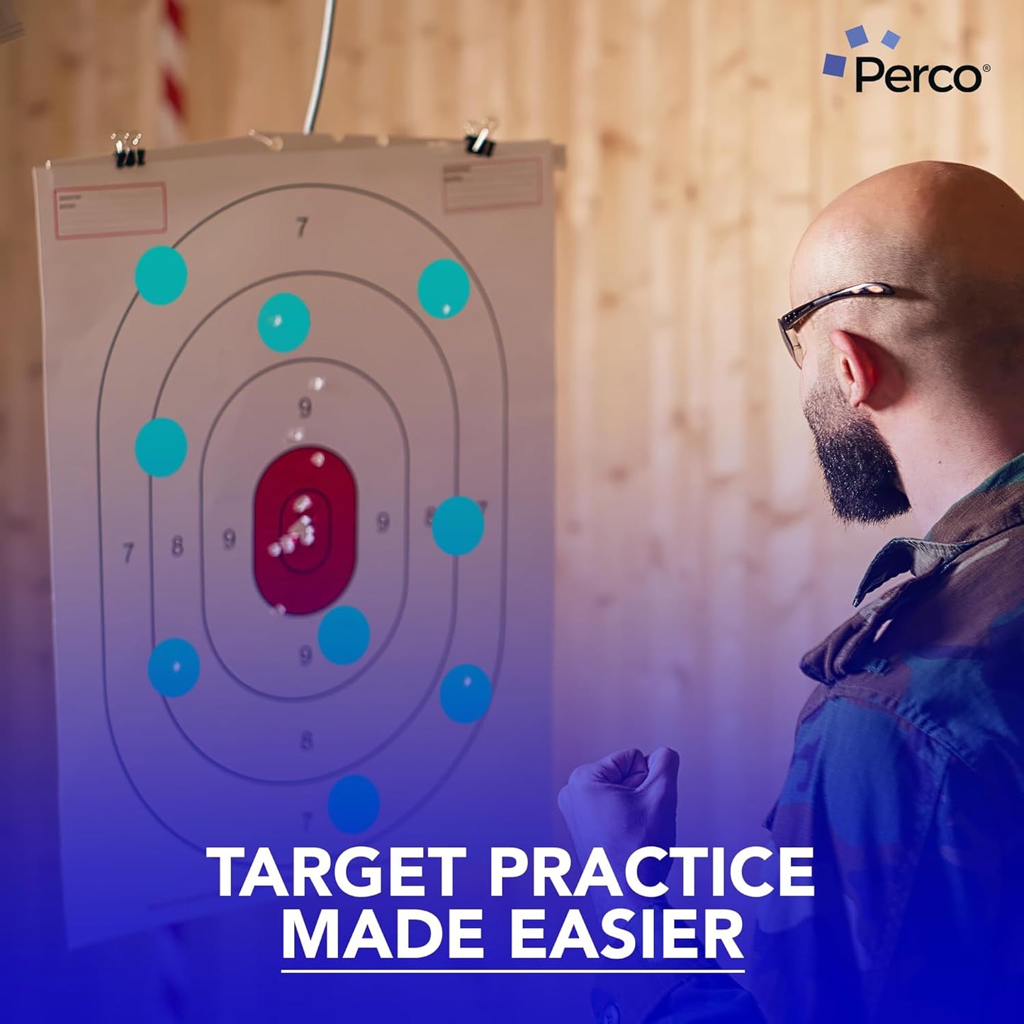 Perco Teal 2-Inch Perforated Circle Dot Sticker Labels — 10 Rolls, 5,000 Round Stickers — with Permanent Adhesive for Organizing, Color Coding, Bin Labeling, Packaging Alerts—Made in USA