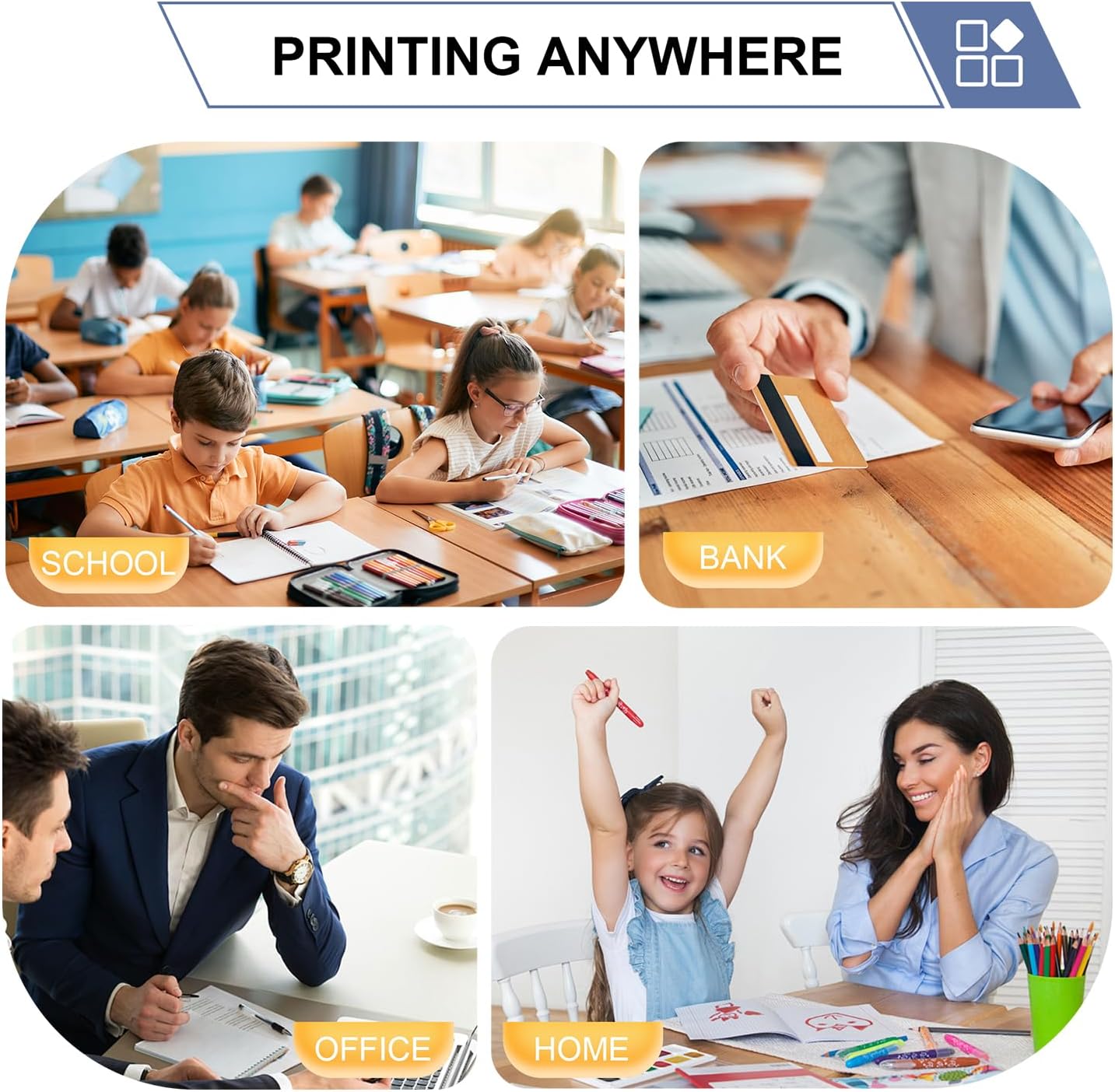 213A Toner Cartridges 4 Pack Compatible with 213A W2130A 213X W2130X(with Chip) for Enterprise 5700dn 6700dn 6701dn, Flow MFP 5800 6800, MFP 5800 6800(Black Cyan Yellow Magenta)