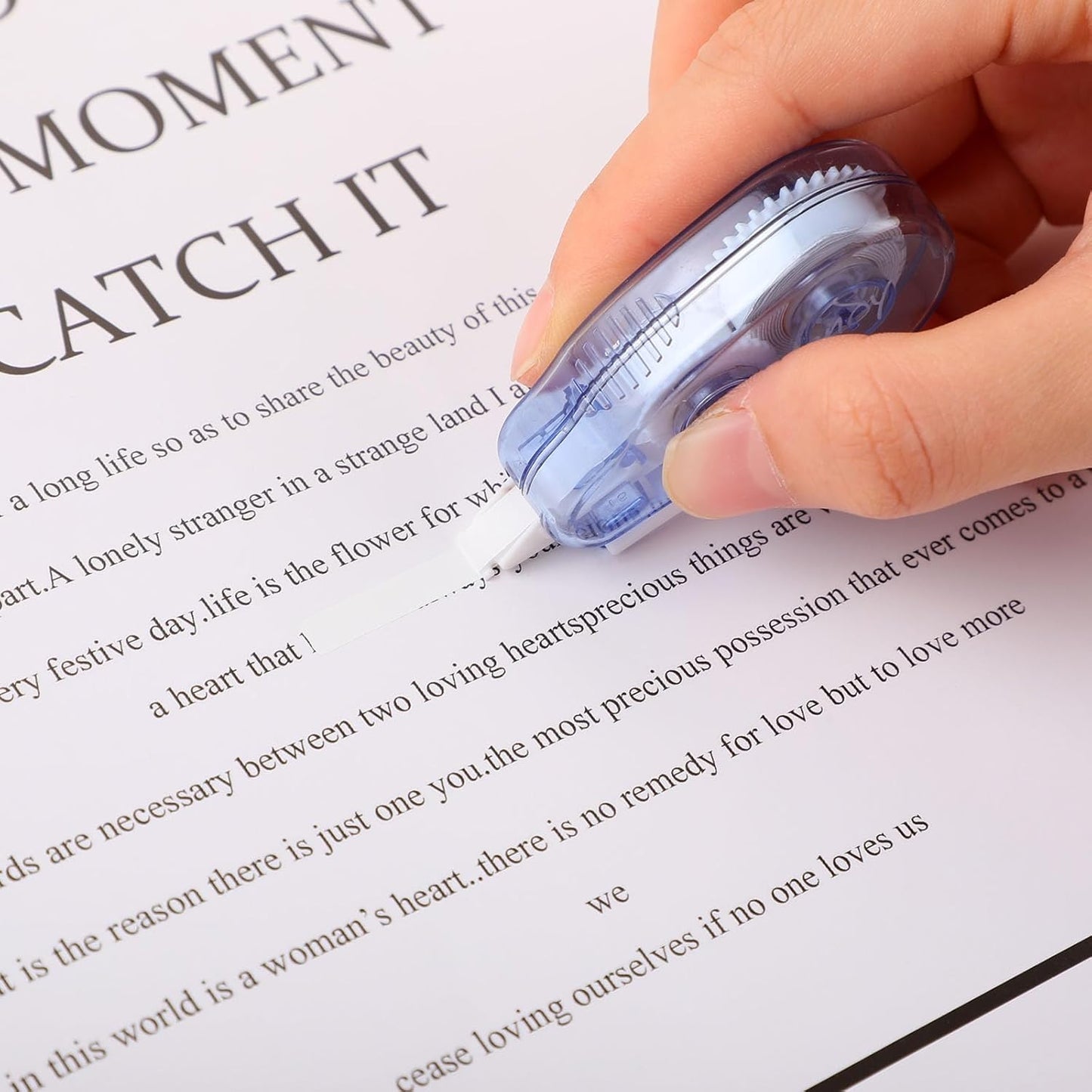 Chivao 100 Pack Mini Correction Tape Bulk Ink Corrector Eraser Tape Set Cute Aesthetic Colorful Instant Correction Applicator for Office School Student Stationery Supplies, 0.2 x 158 Inch(Candy Color)