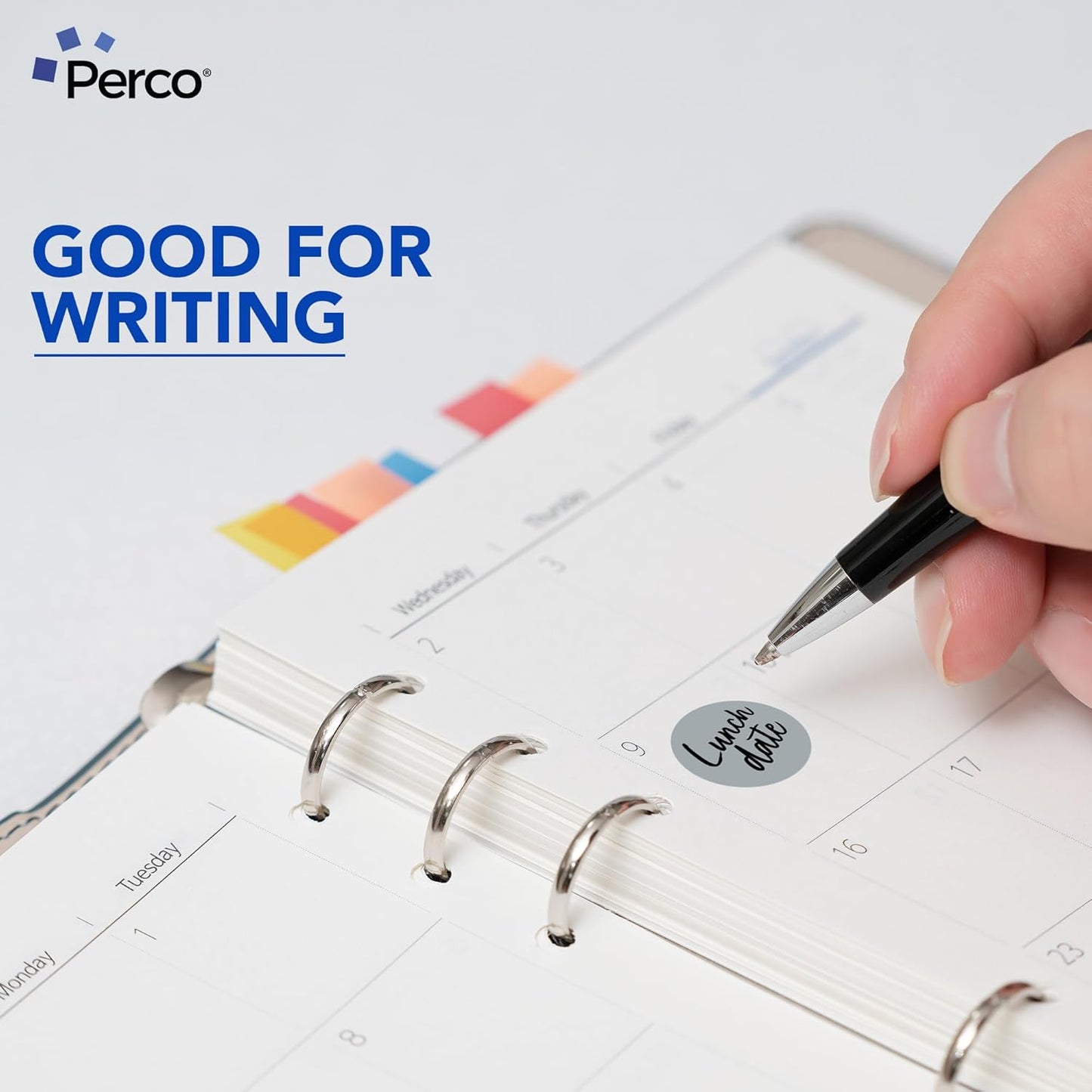 Perco Grey 1-Inch Perforated Circle Dot Sticker Labels — 10 Rolls, 10,000 Round Stickers — with Permanent Adhesive for Inventory Management, Color Coding, Garage Sales, Crafts—Made in USA