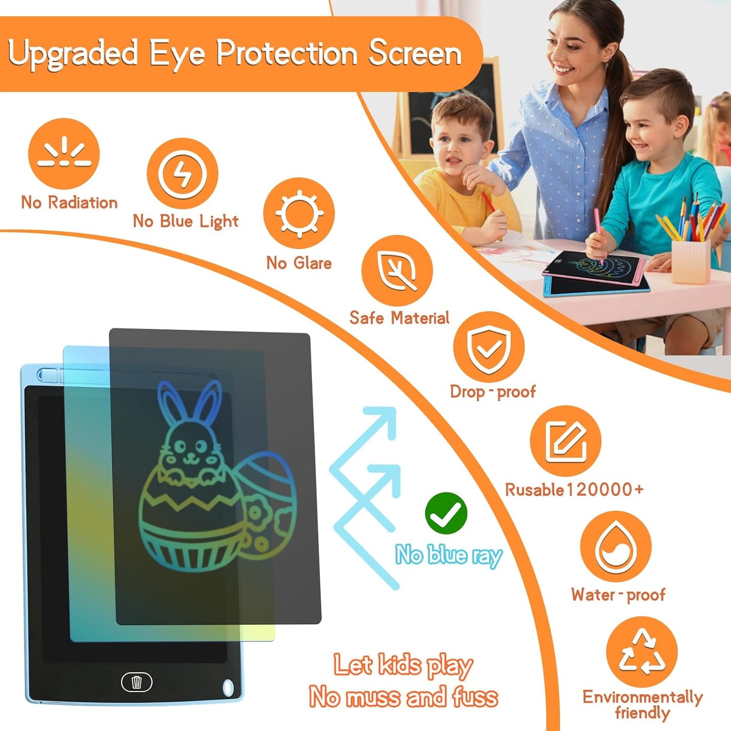 32 Pack LCD Writing Tablet for Kids Drawing Tablet 8.5" Upgraded Drawing Pad Toddler Doodle Board for Kids Learning Drawing Board Writing Tablet Bulk for Party Class