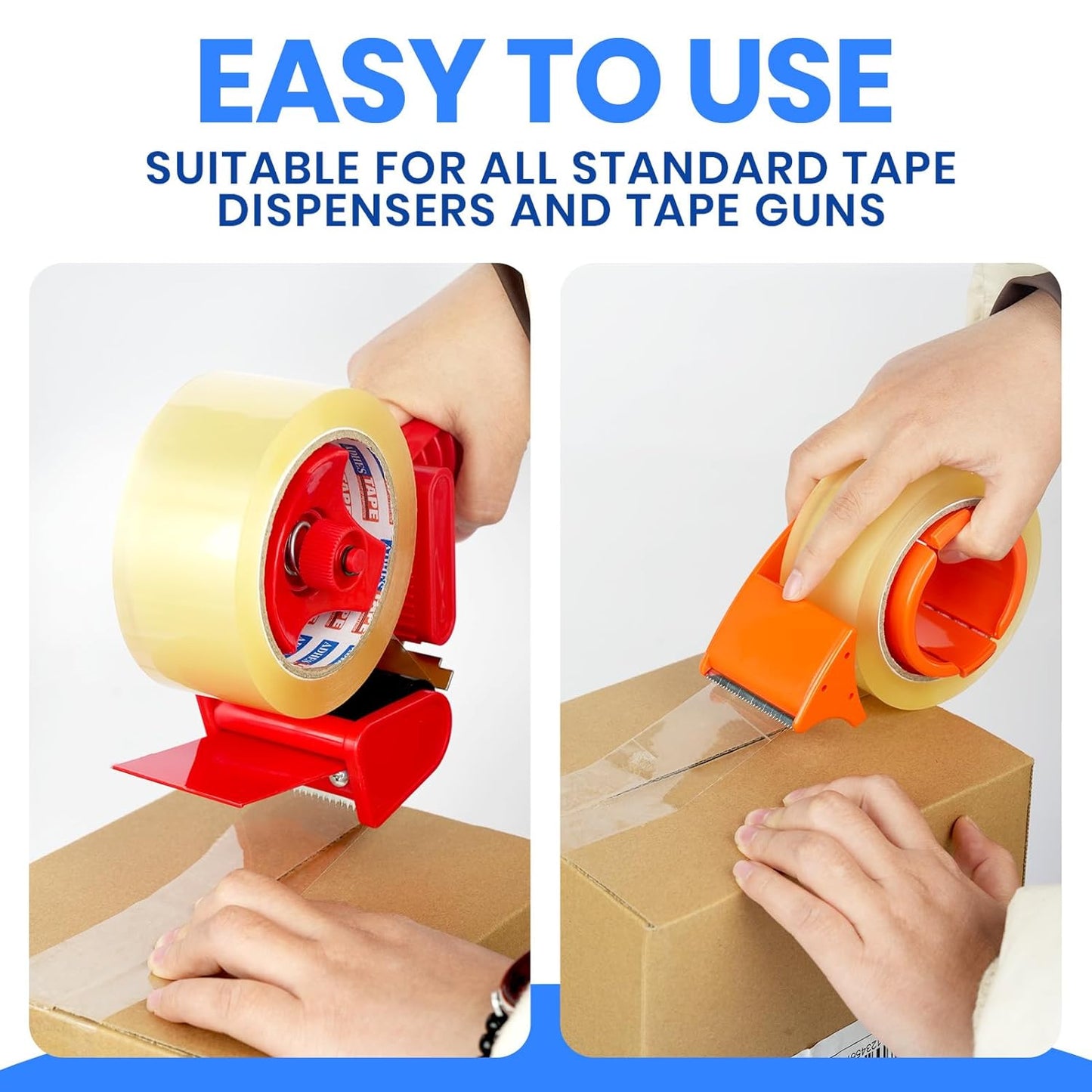 ADHES Packing Tape Shipping Tape Packaging Tape for Moving Boxes, 60yard Per Roll 1.88inch Width 2.7Mil Thickness